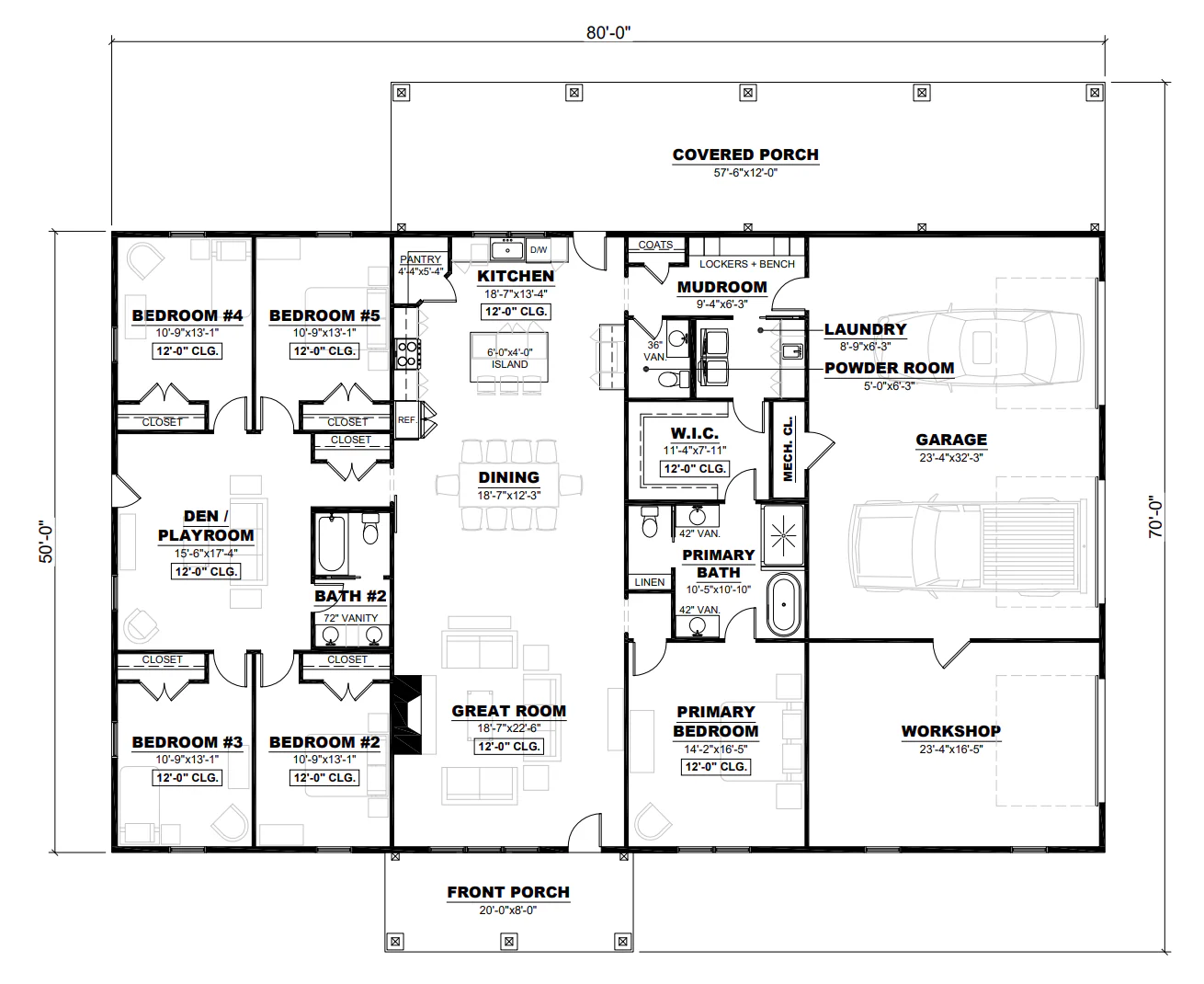 AK-4001 Ironwood Barndominium House Plan - Image 13