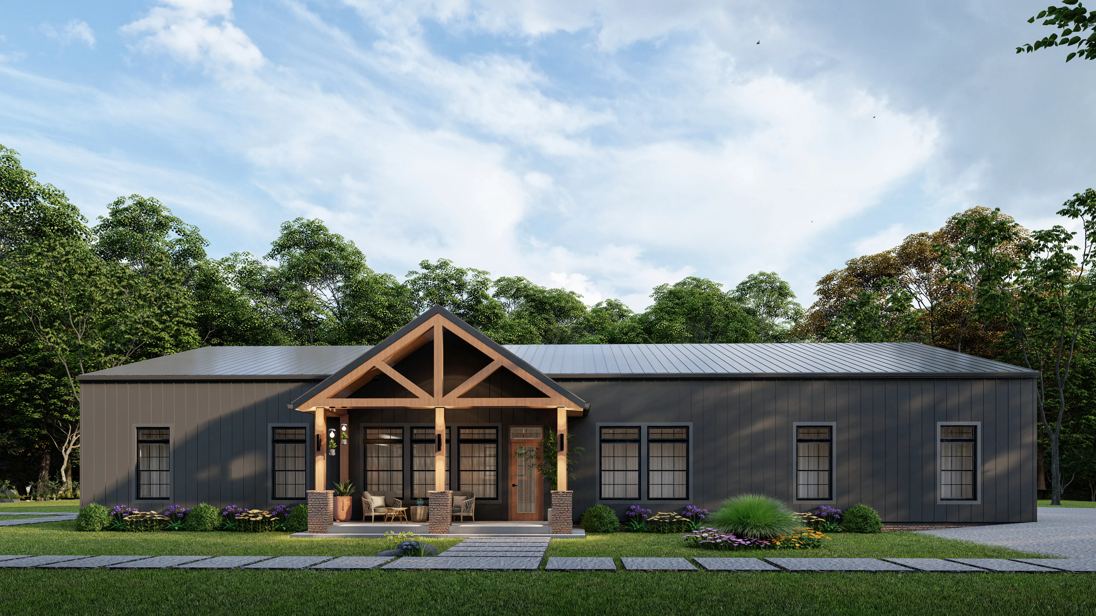 AK-4001 Ironwood Barndominium House Plan - Image 4