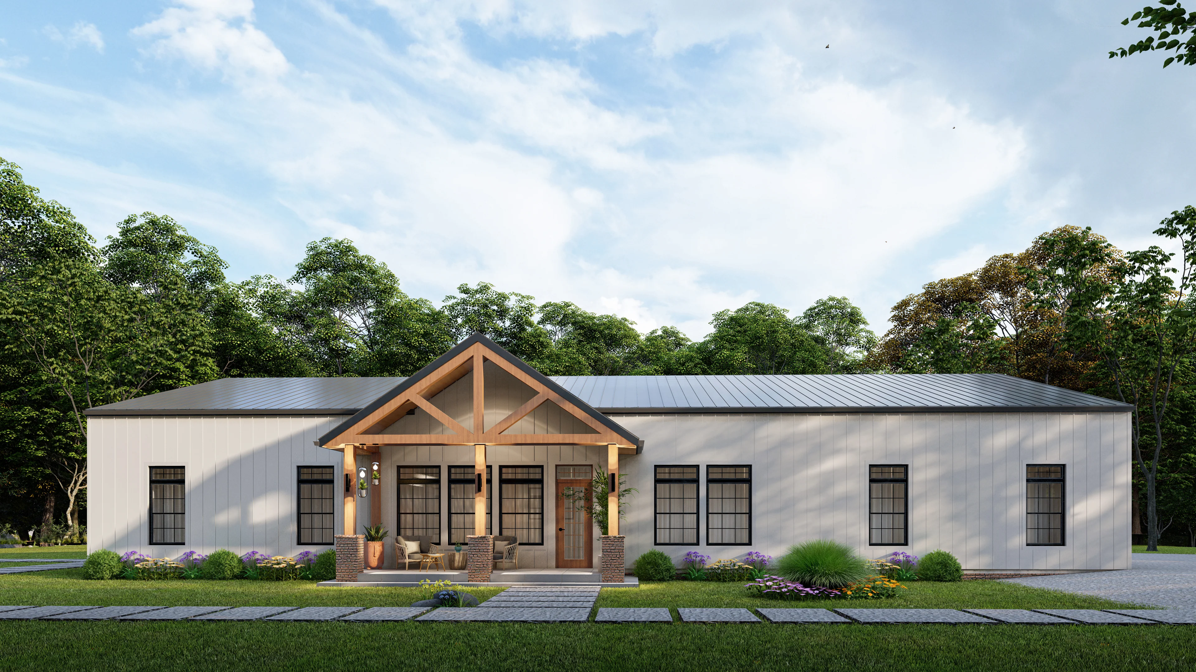 AK-4002 Baron Barndominium House Plan - Image 6