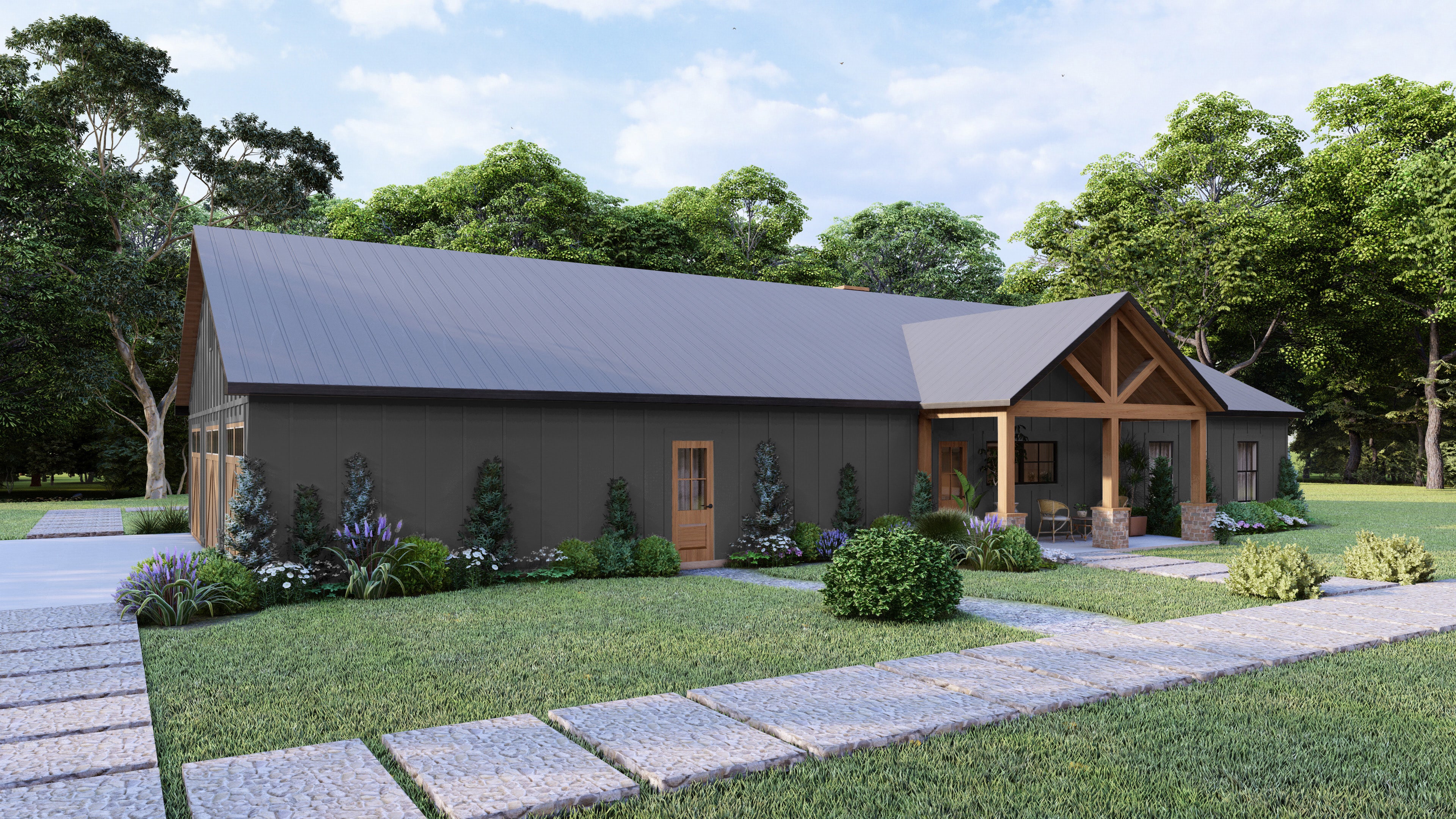 AK-4003 Stonebrook Barndominium House Plan - Image 6