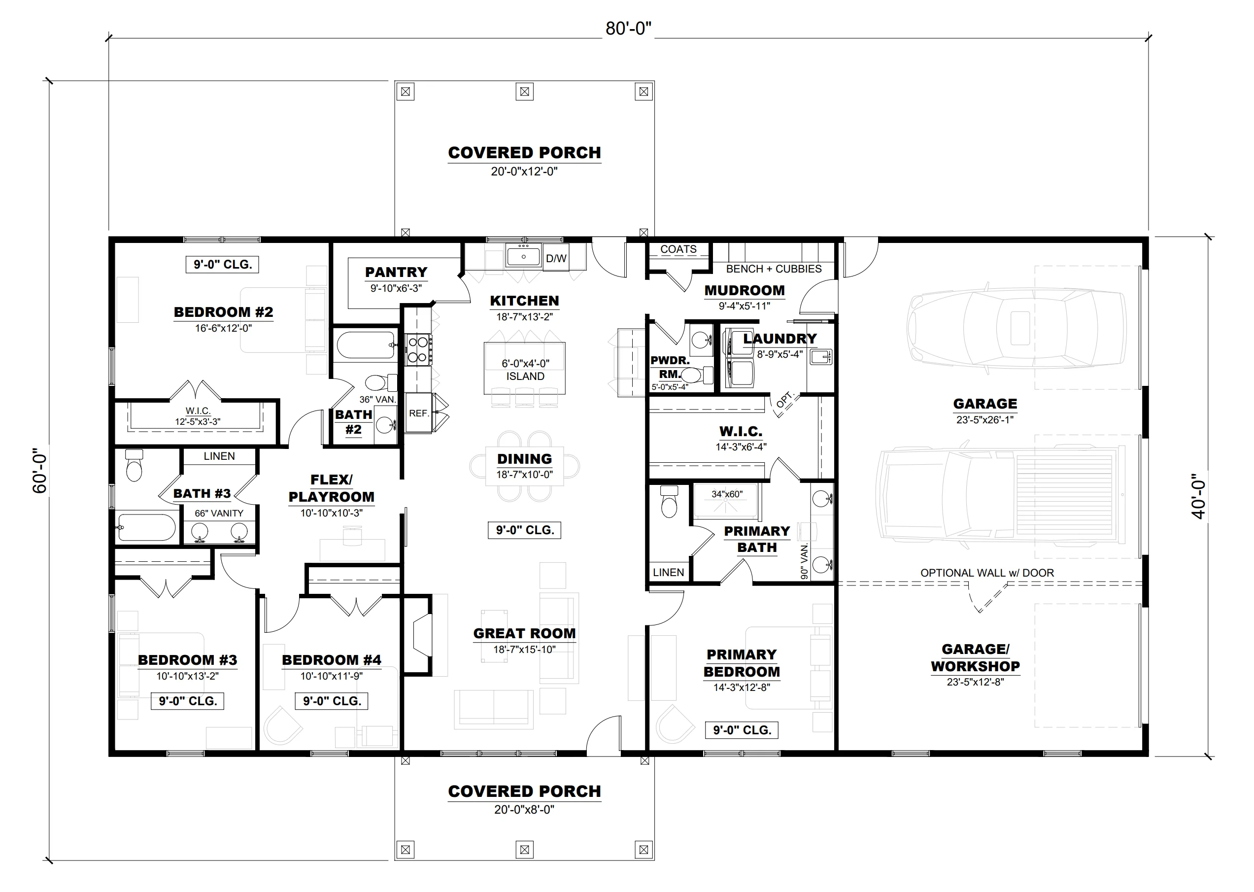 AK-4004 Harrington Barndominium House Plan - Image 11