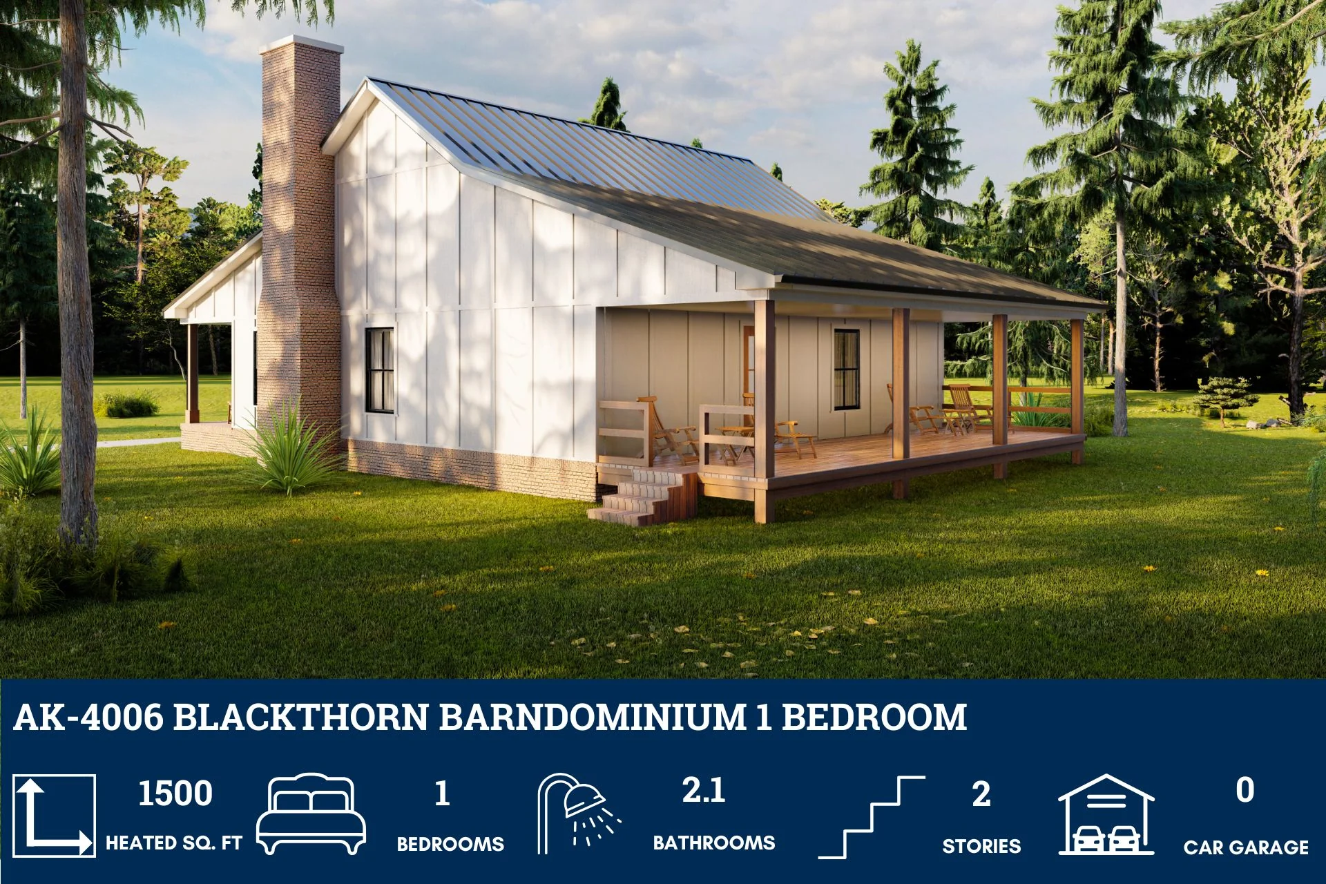 AK-4006 Blackthorn Barndominium House Plan - Image 4