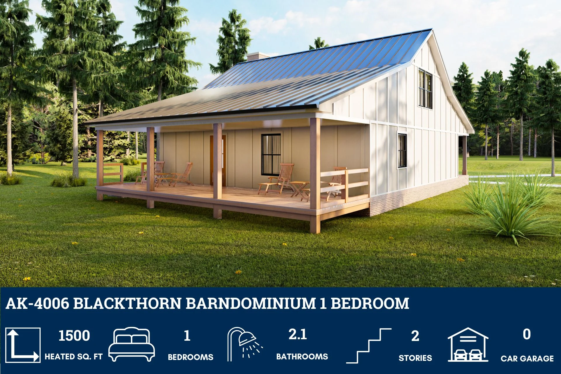 AK-4006 Blackthorn Barndominium House Plan - Image 5
