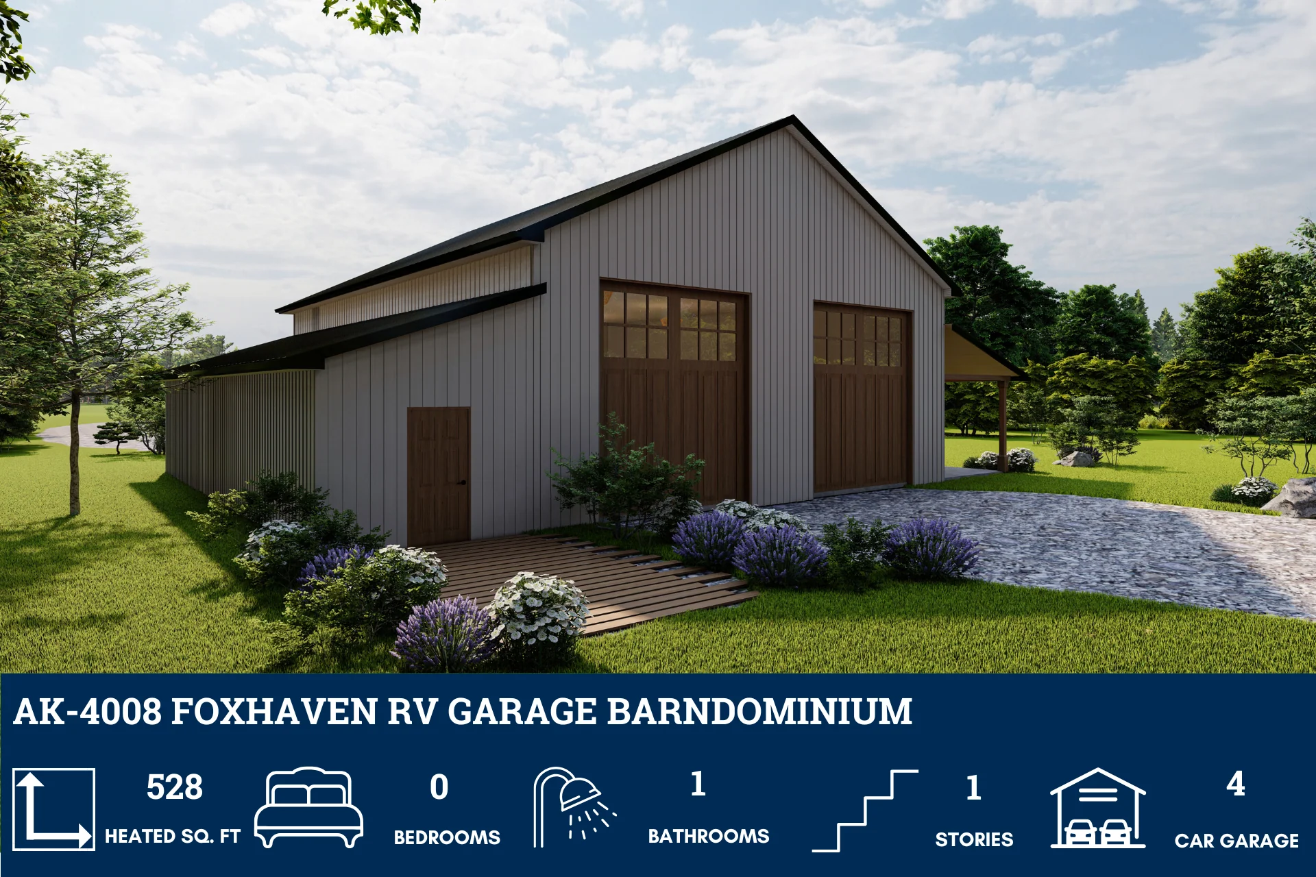 AK-4008 Foxhaven Barndominium House Plan - Image 3