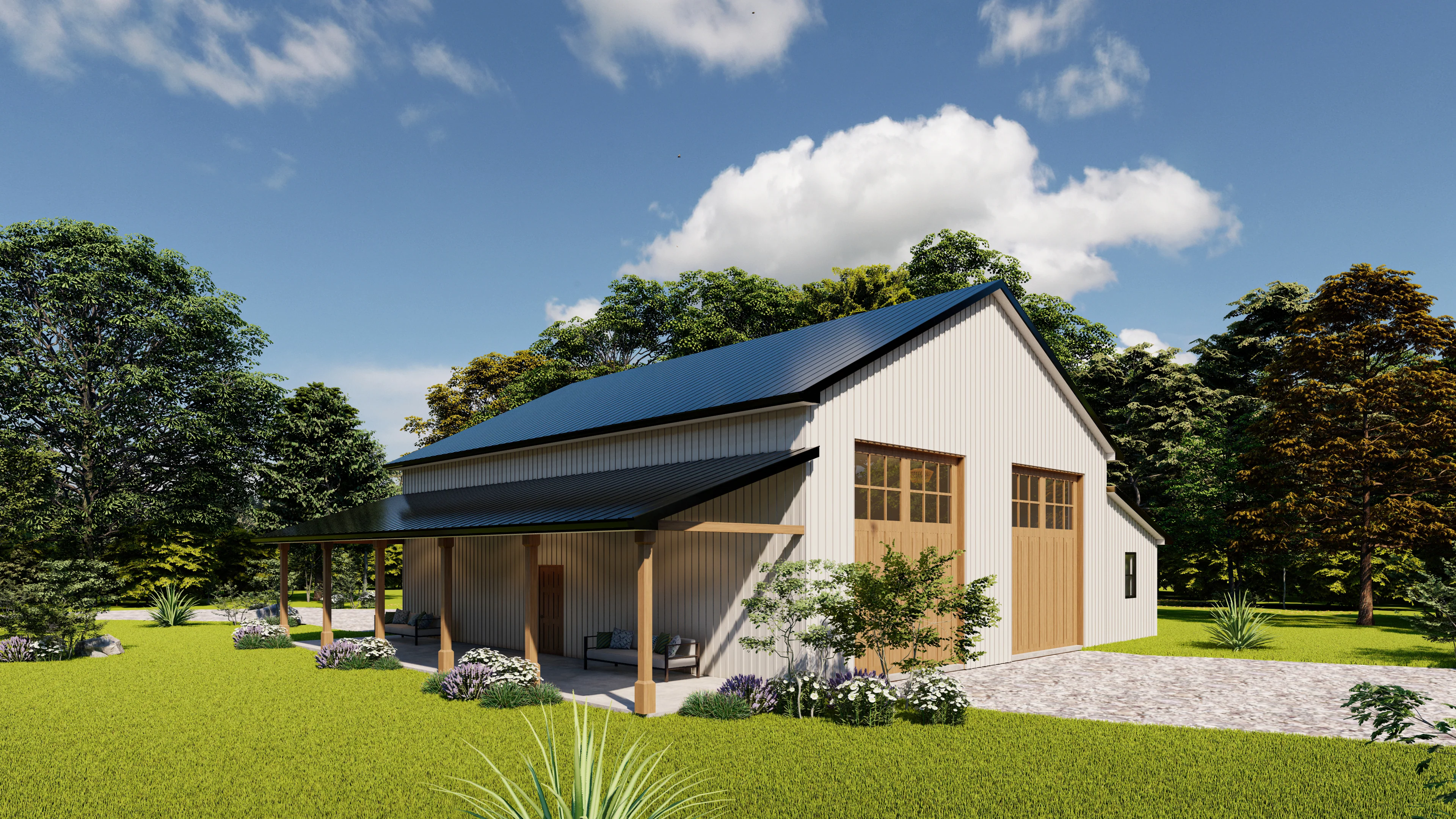 AK-4008 Foxhaven Barndominium House Plan - Image 4