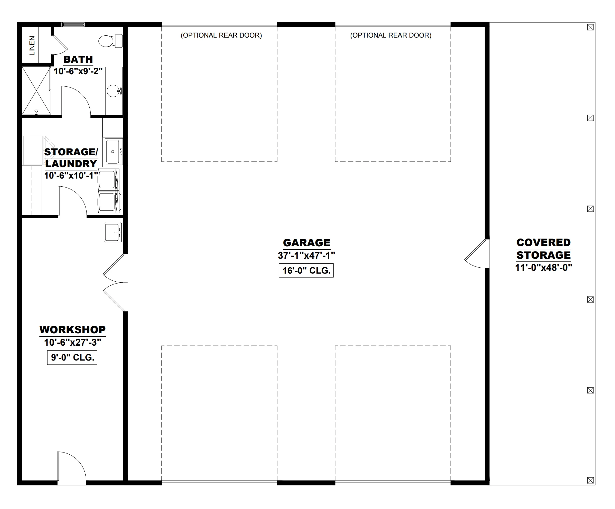 AK-4008 Foxhaven Barndominium House Plan - Image 8