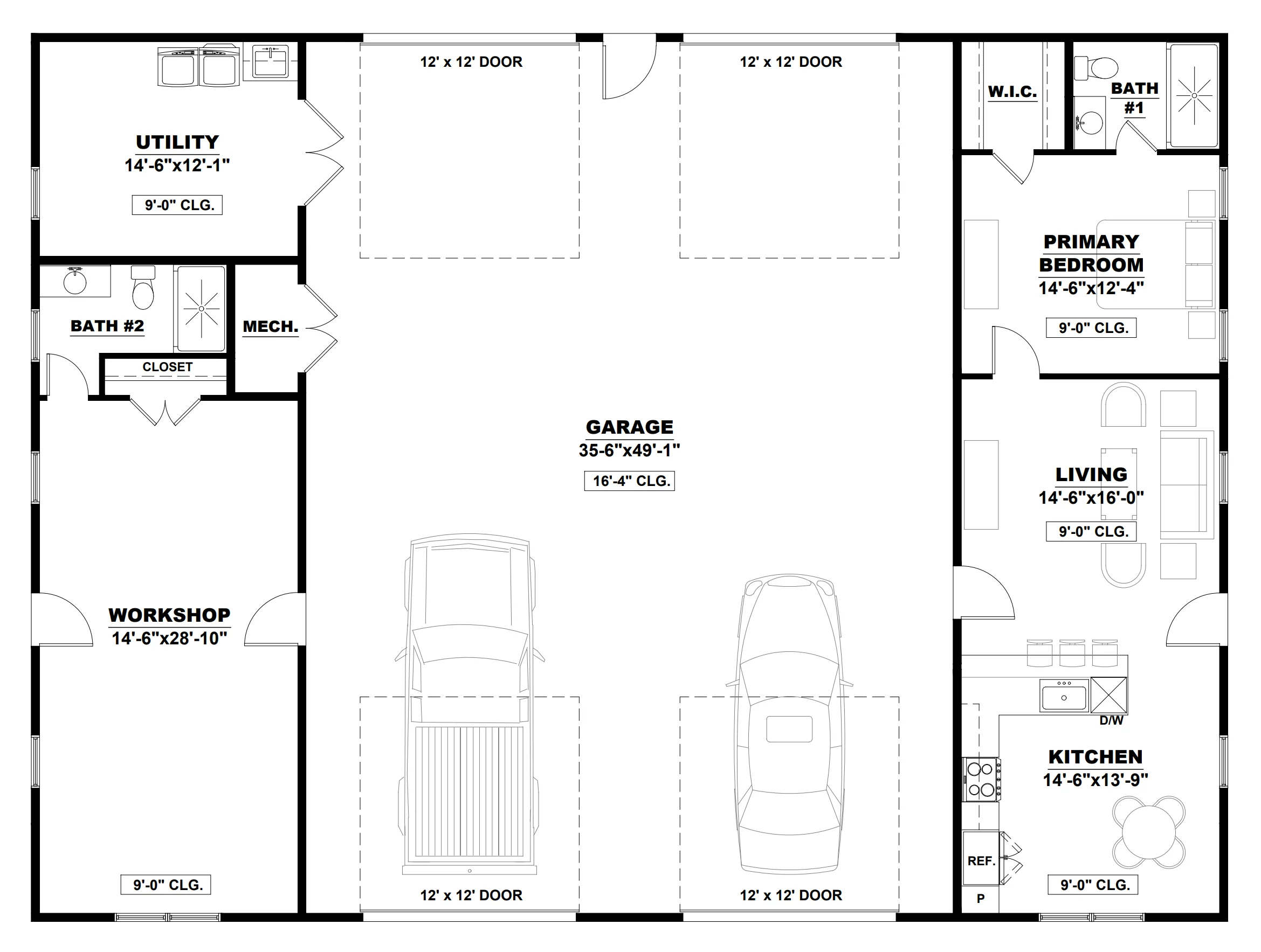 AK-4009 Vetter Barndominium House Plan - Image 6