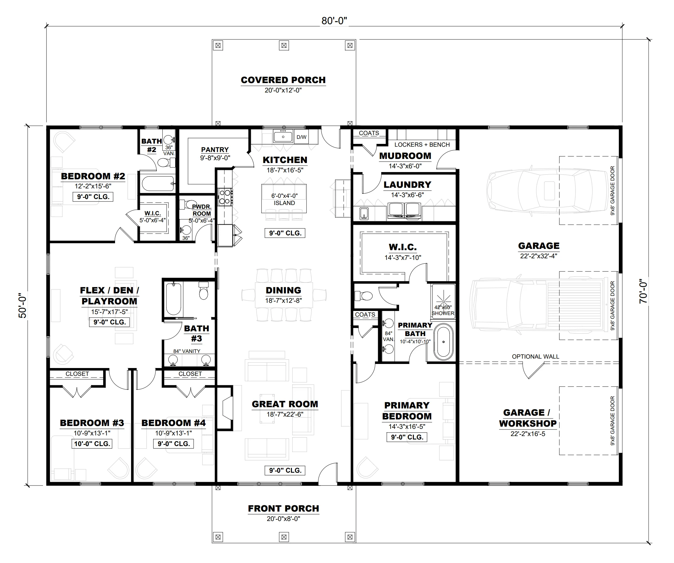 AK-4010 Memphis Barndominium House Plan - Image 14