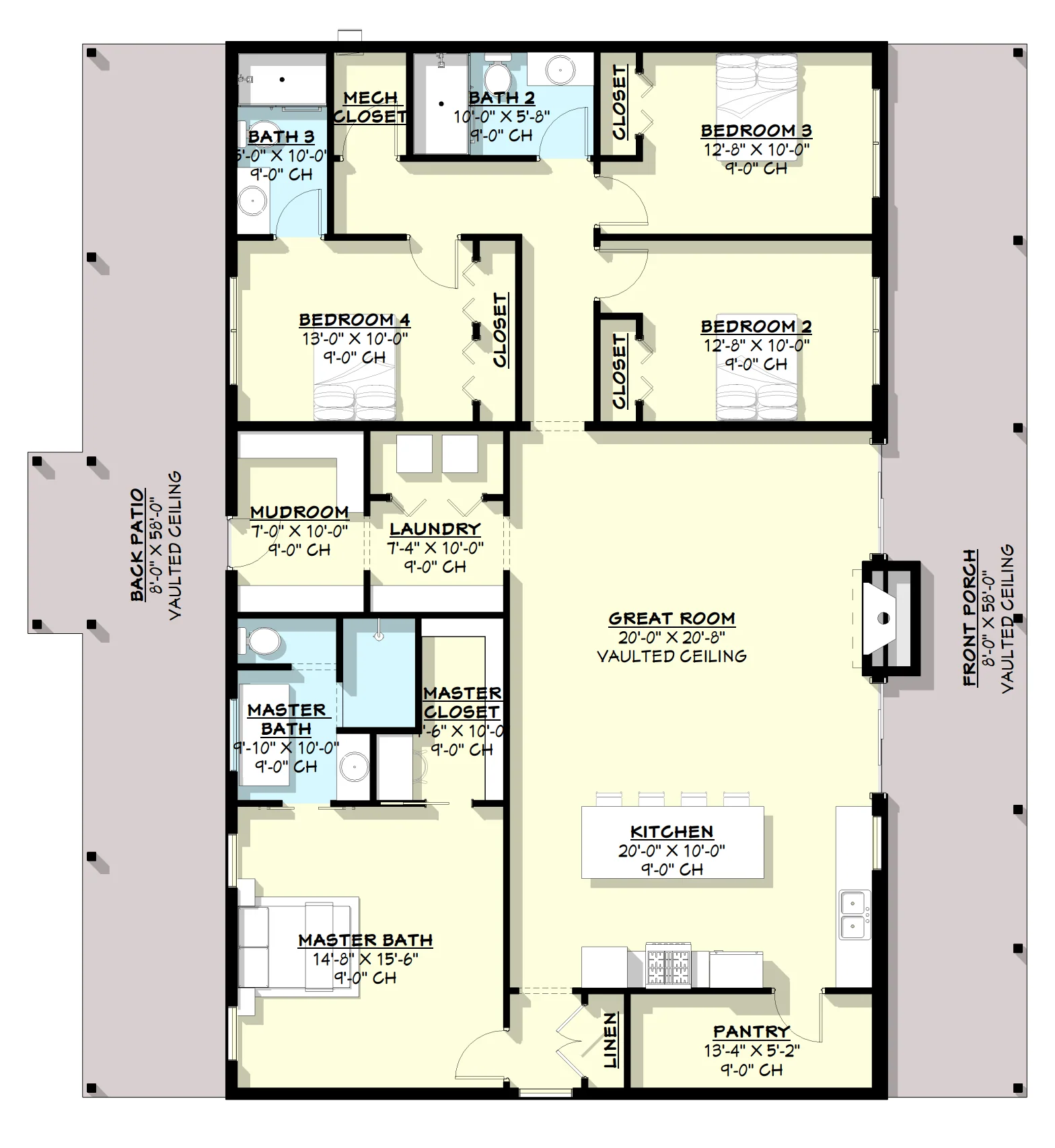 AP-20002 Cottonwood Barndominium House Plan - Image 5