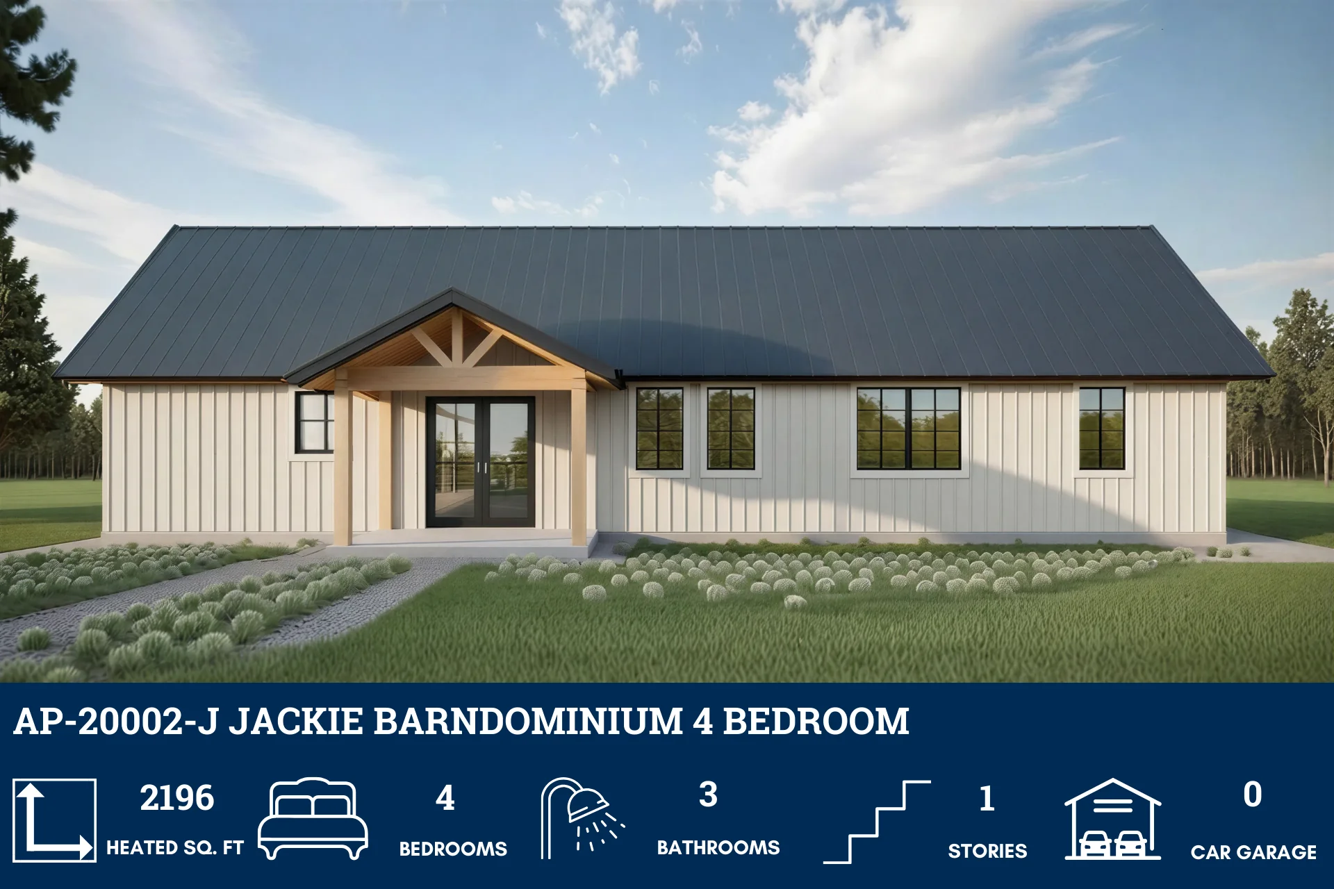 AP-20002-J Jackie Barndominium House Plan - Image 2