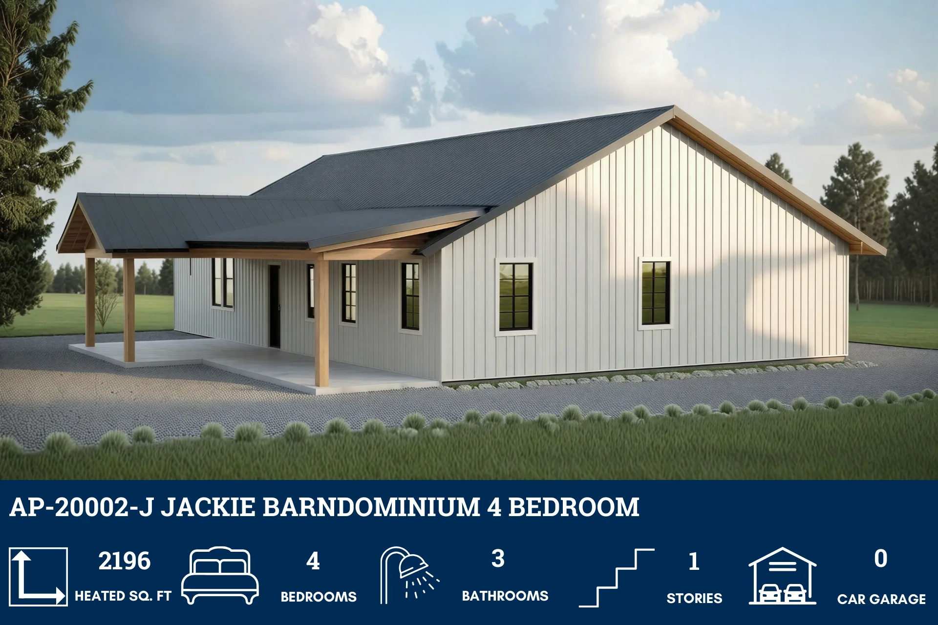 AP-20002-J Jackie Barndominium House Plan - Image 5