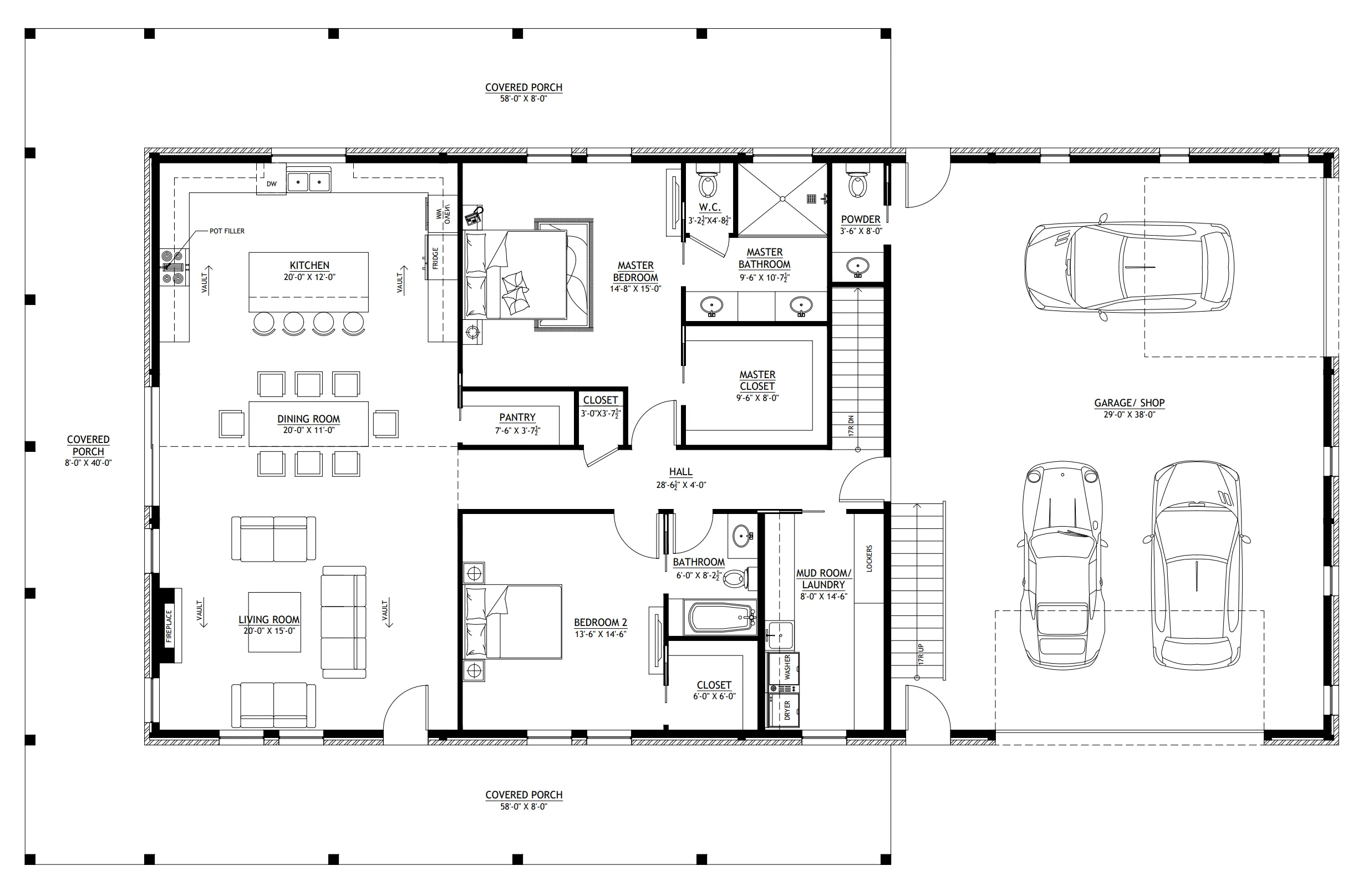 AP-20003-FB Franklin Barndominium House Plan - Image 21