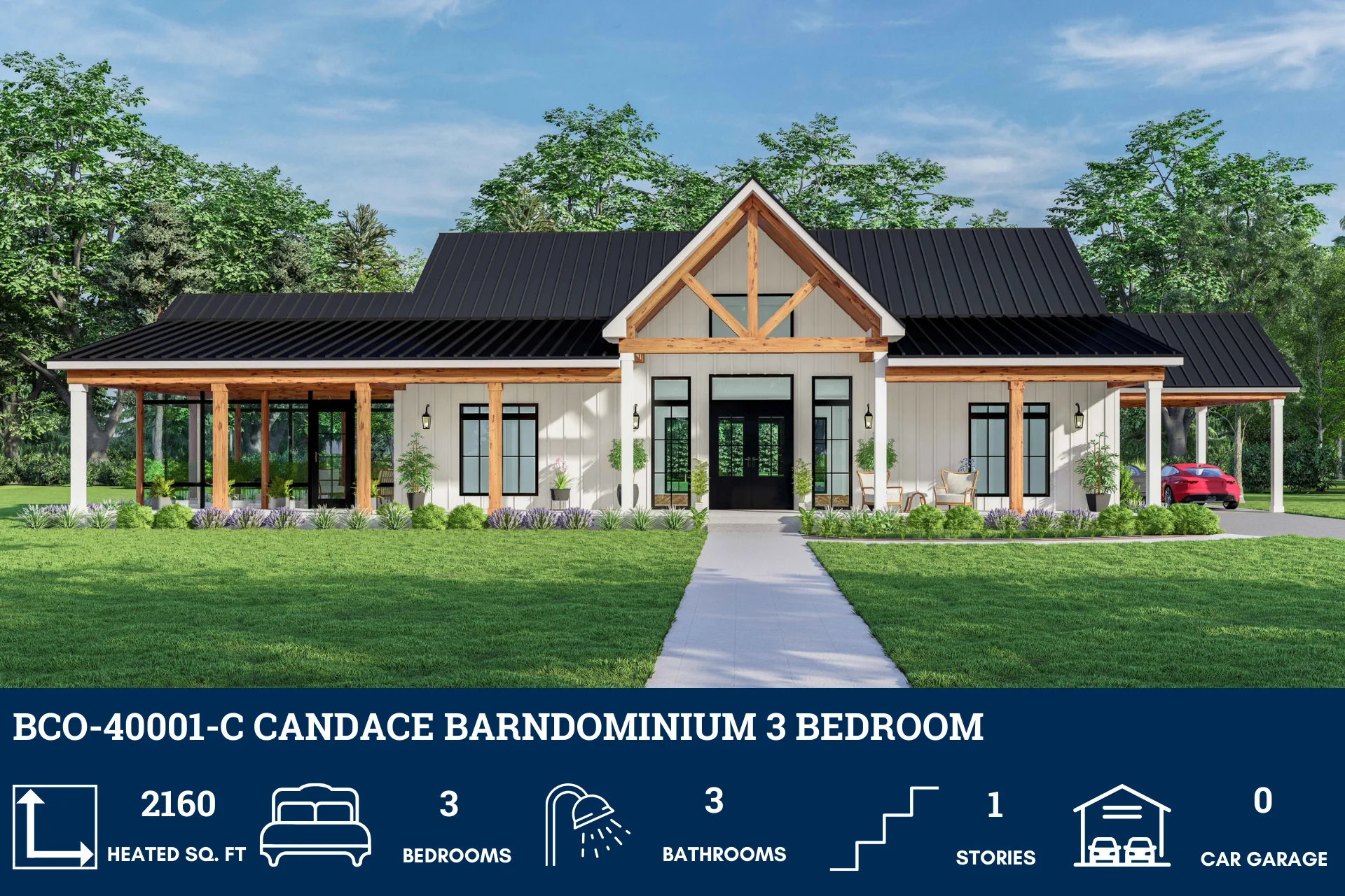 BCO-40001-C Candace Barndominium House Plan - Image 2
