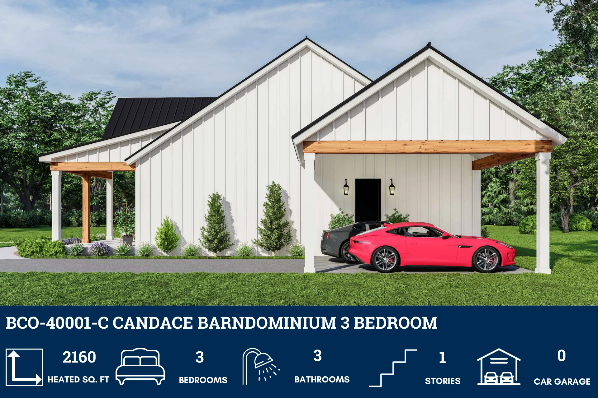 BCO-40001-C Candace Barndominium House Plan - Image 3