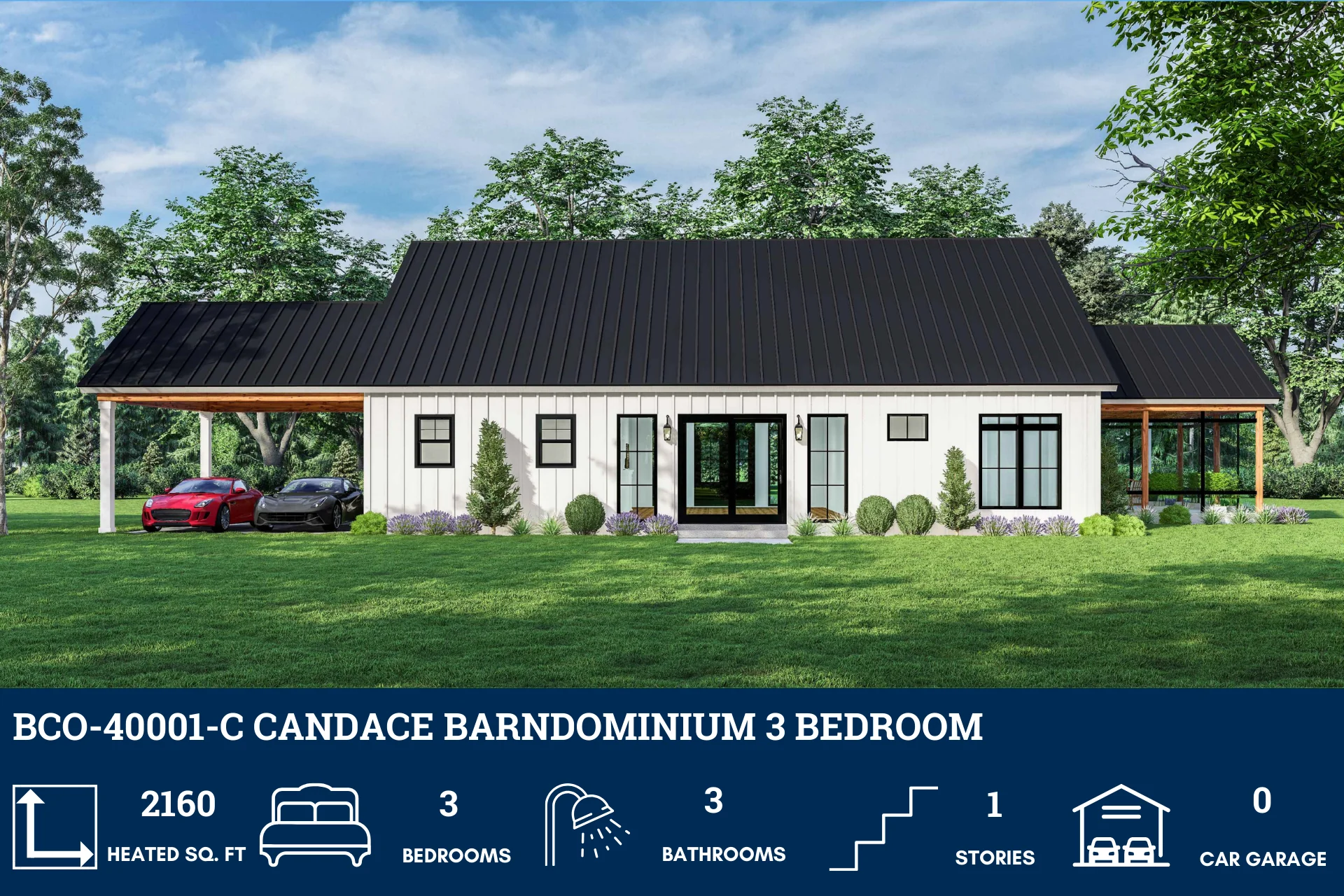 BCO-40001-C Candace Barndominium House Plan - Image 4