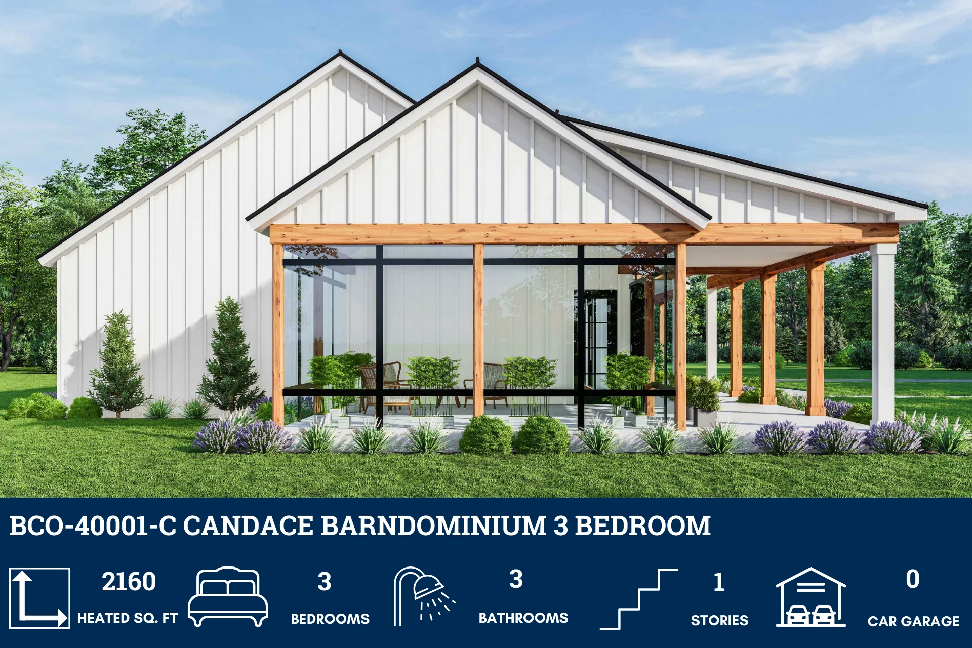 BCO-40001-C Candace Barndominium House Plan - Image 5