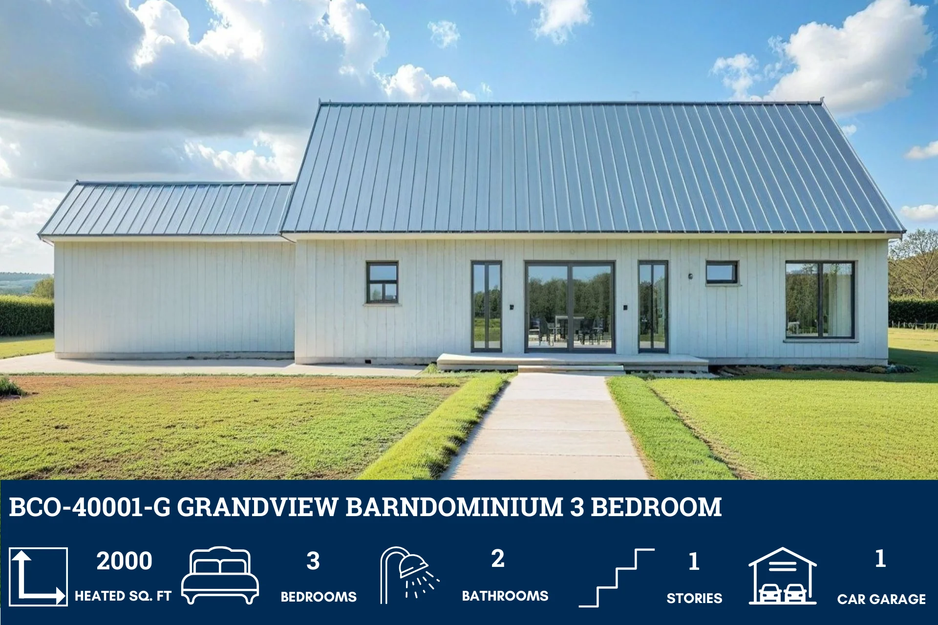 BCO-40001-G Grandview Barndominium House Plan - Image 4