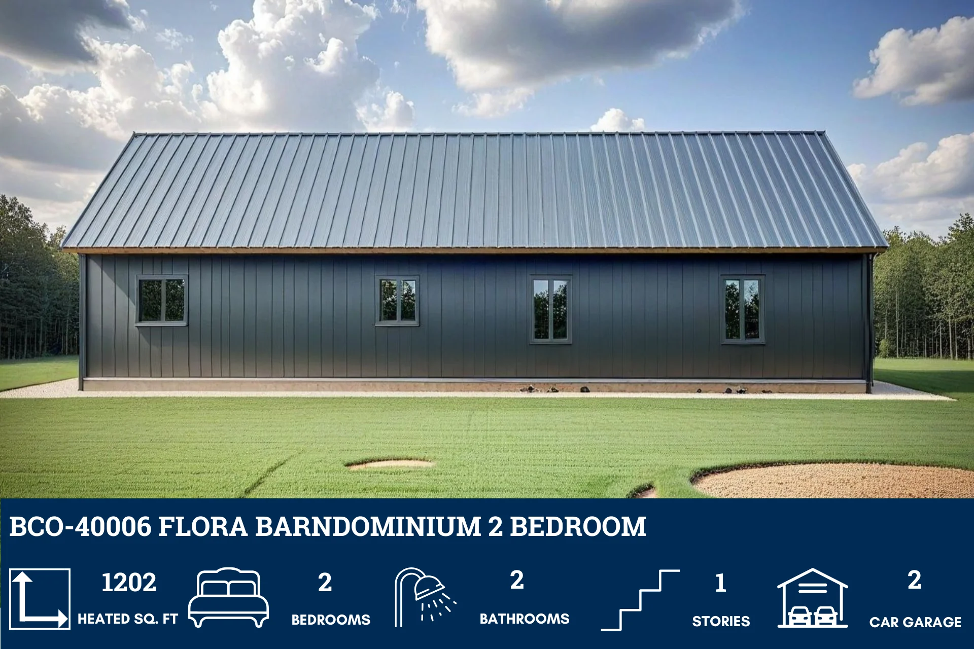 BCO-40006 Flora Barndominium House Plan - Image 5