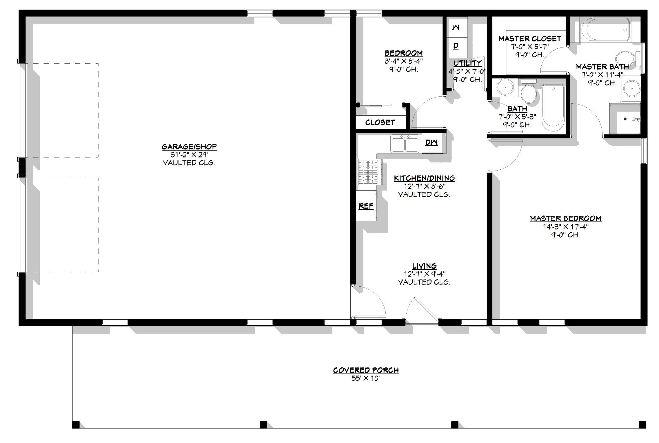 BCO-40006-R Rush Barndominium House Plan - Image 14