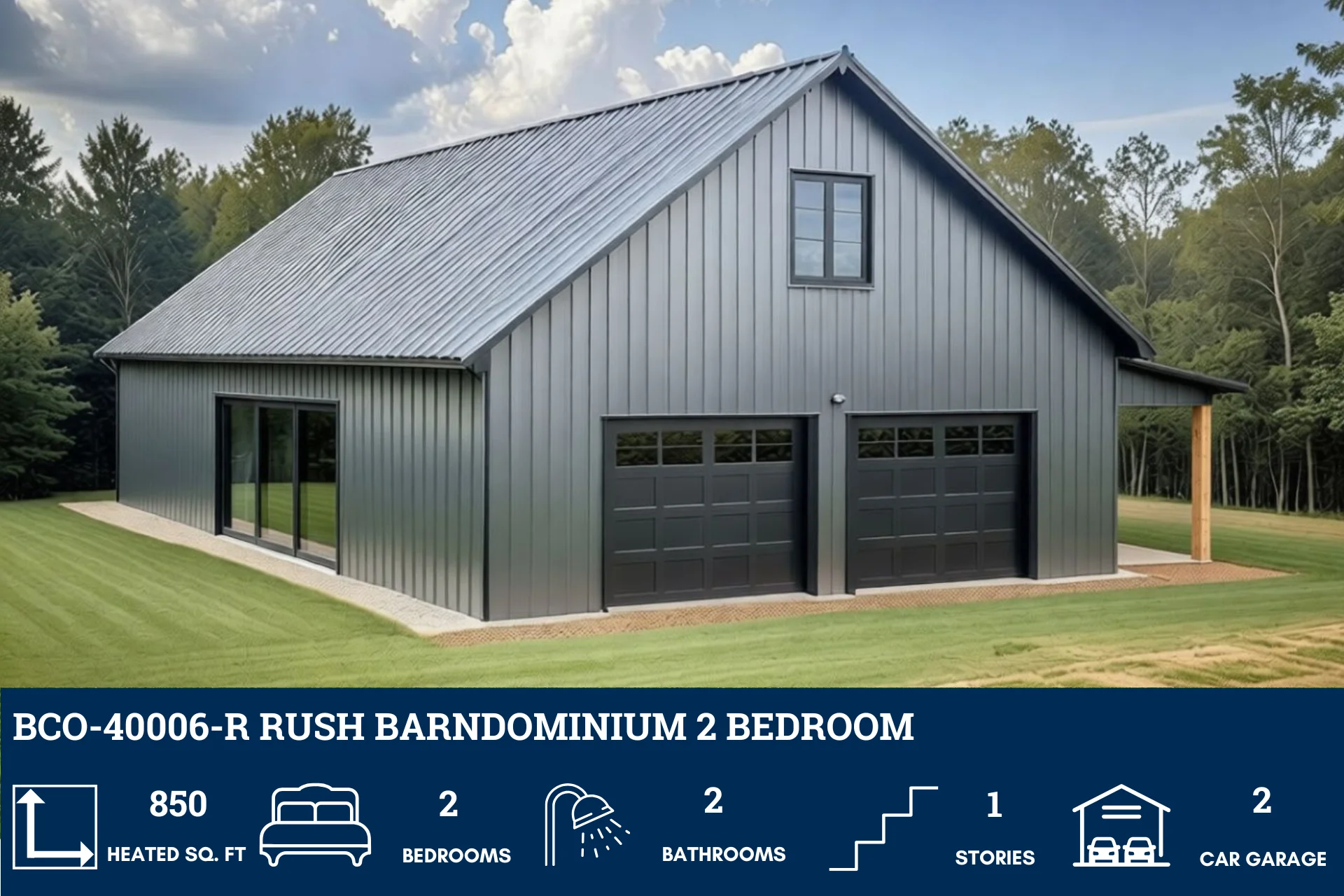 BCO-40006-R Rush Barndominium House Plan - Image 5