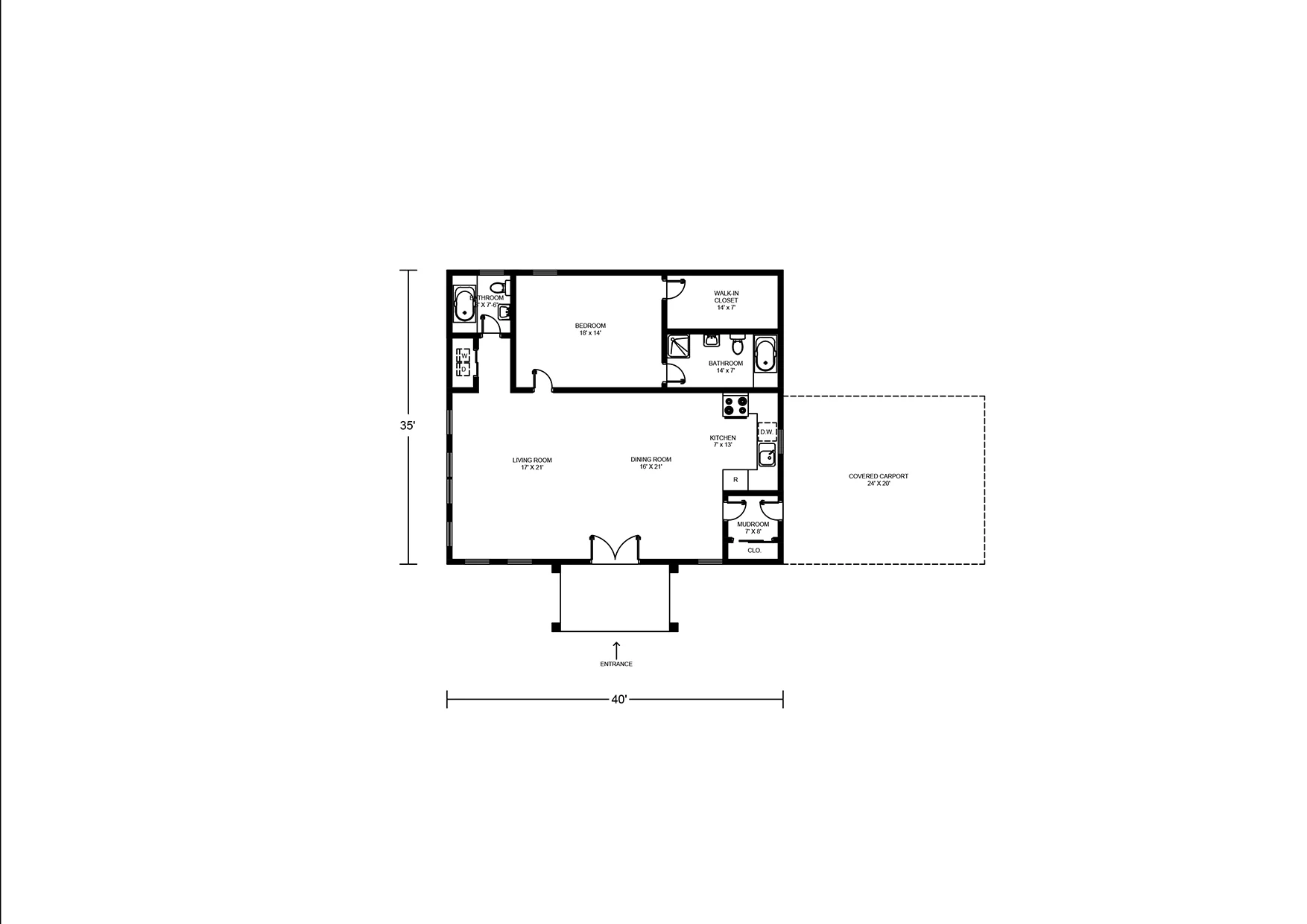 BCO-40009 Barndominium House Plan - Image 2
