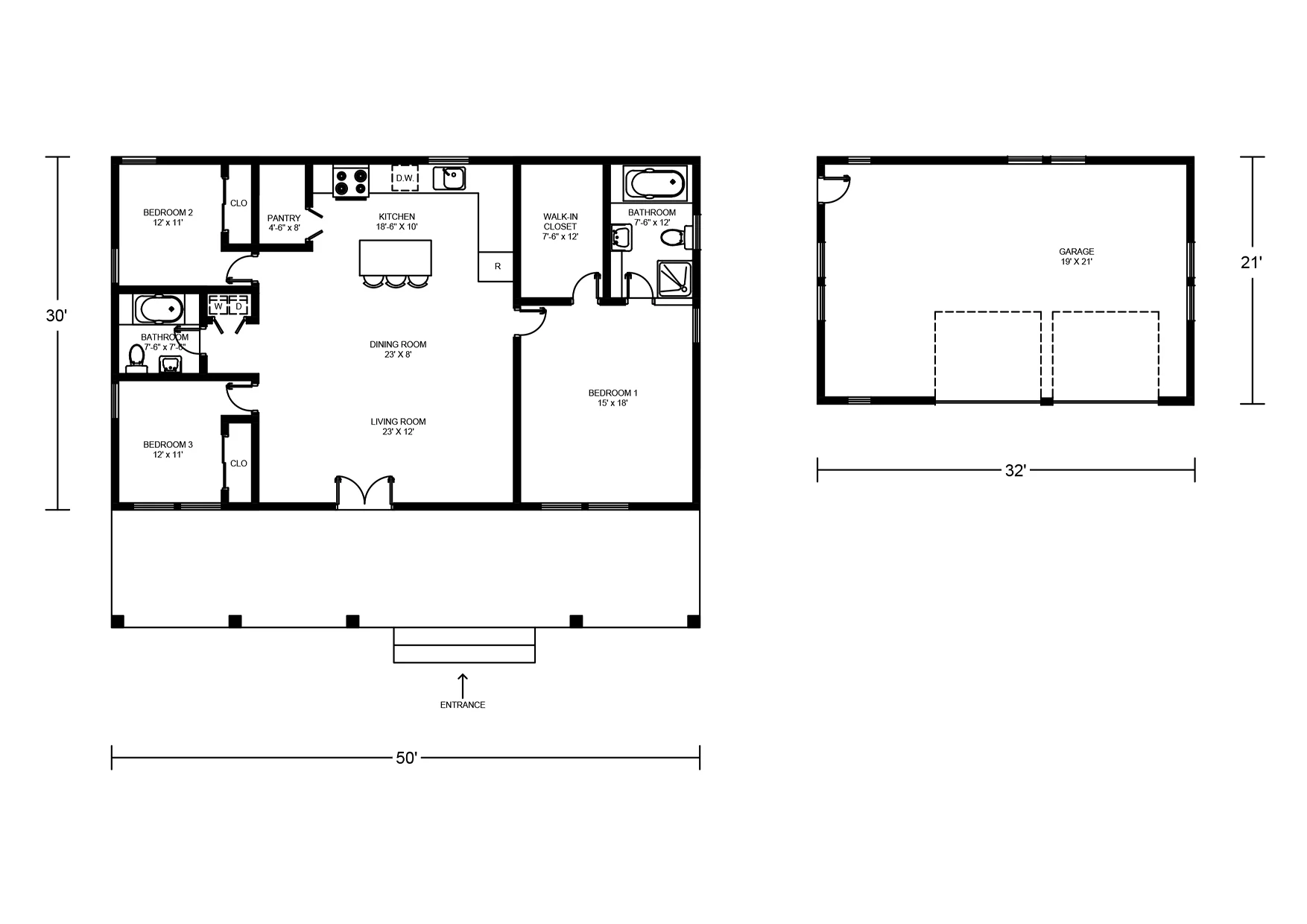 BCO-40011 Barndominium House Plan - Image 2