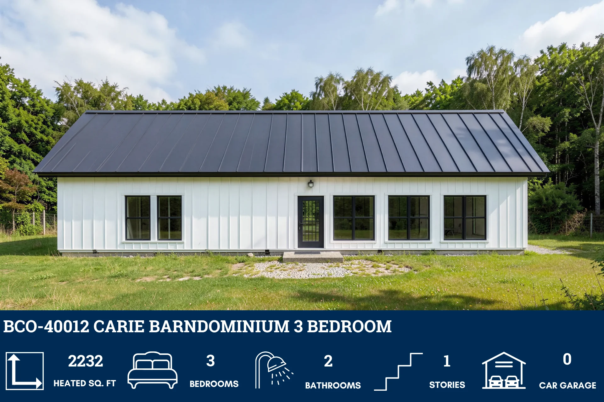 BCO-40012 Carie Barndominium House Plan - Image 4
