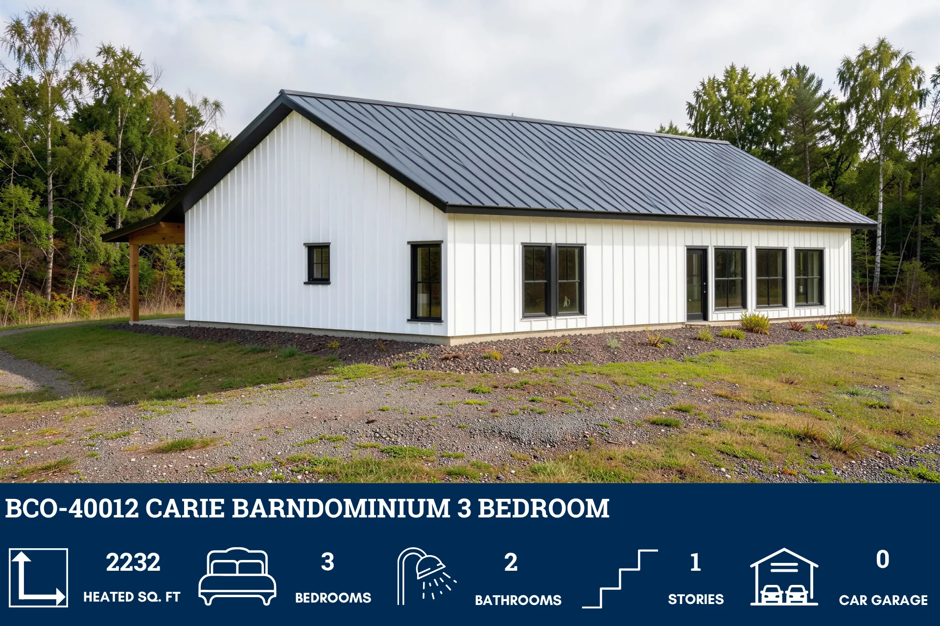 BCO-40012 Carie Barndominium House Plan - Image 5