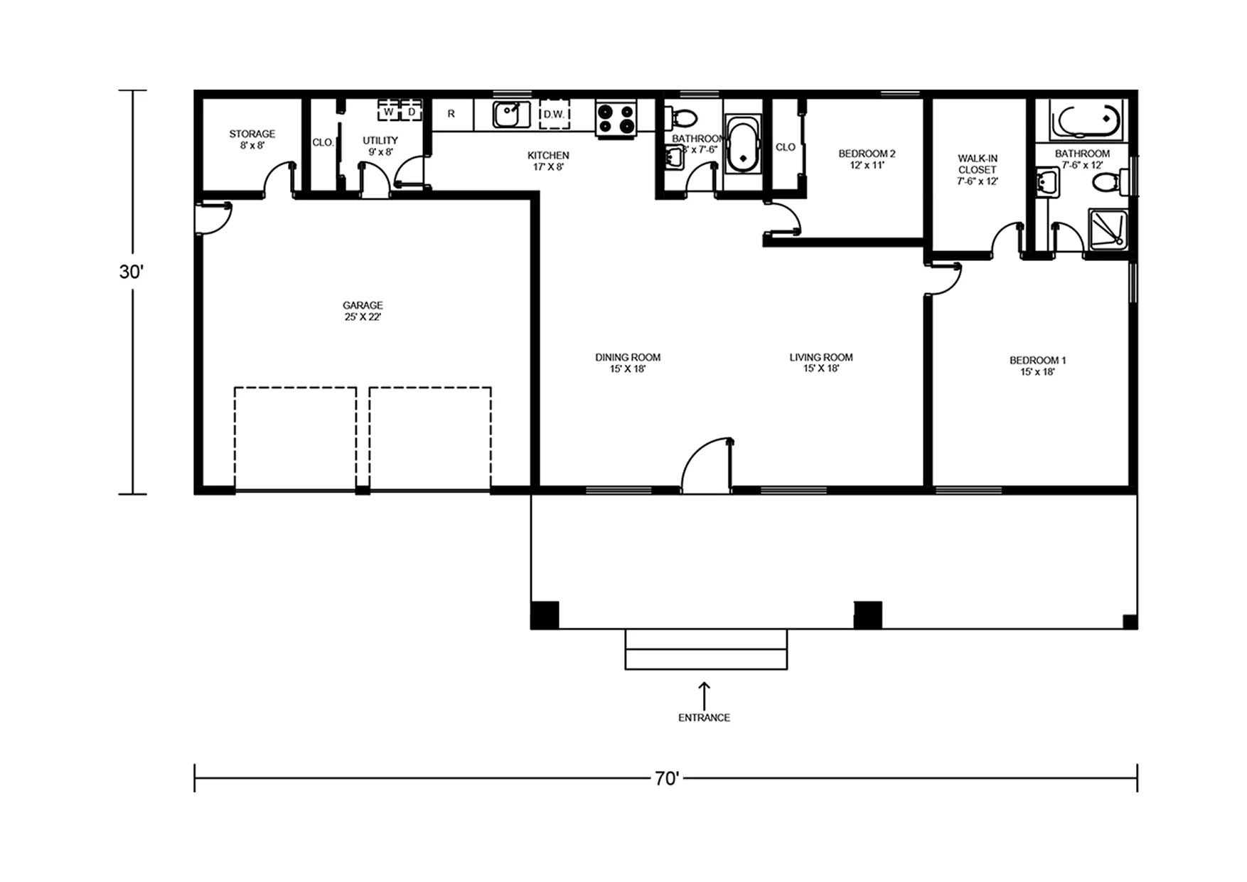 BCO-40013 Barndominium House Plan - Image 2