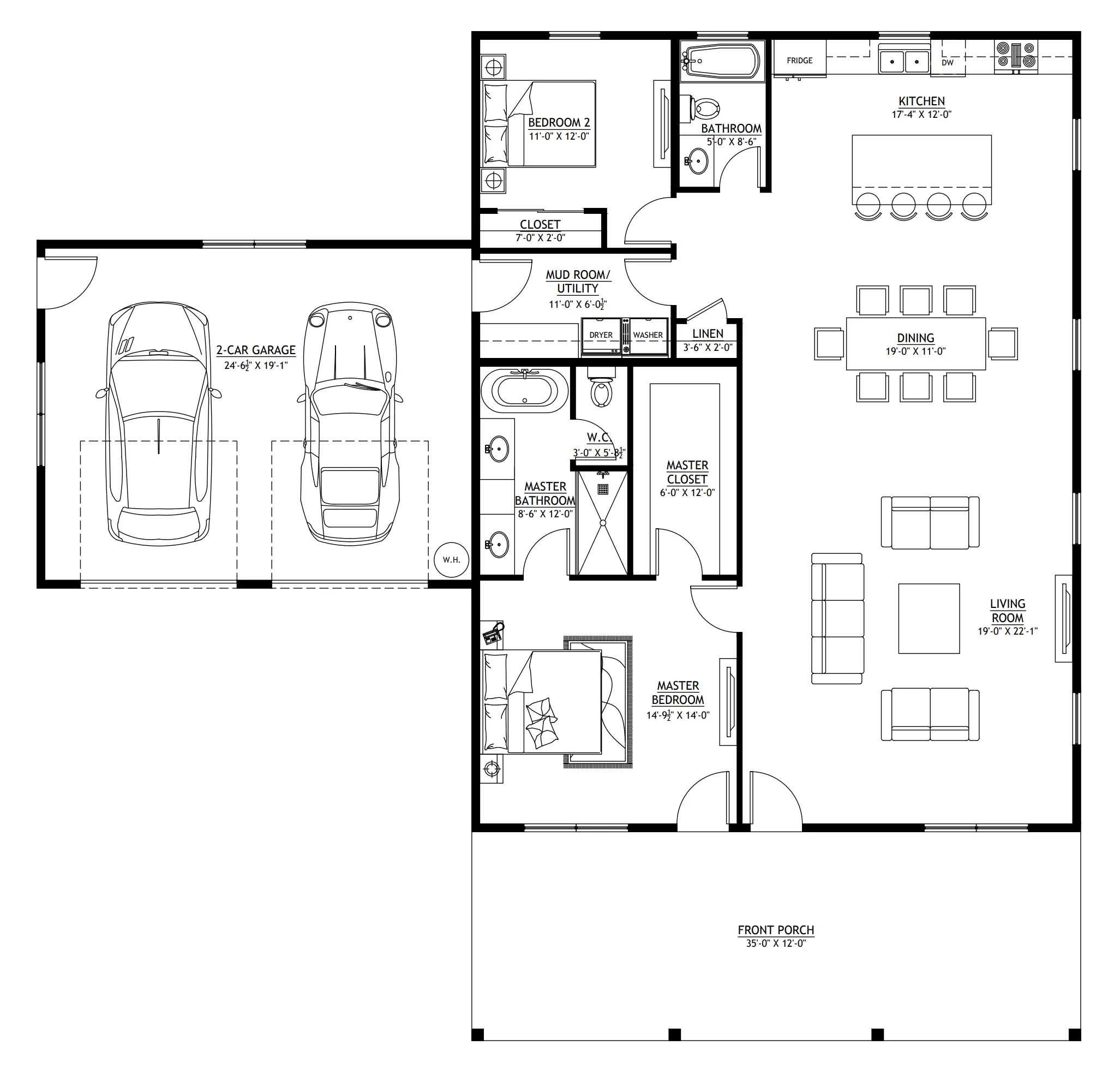BCO-40014 Ridgeway Barndominium House Plan - Image 14