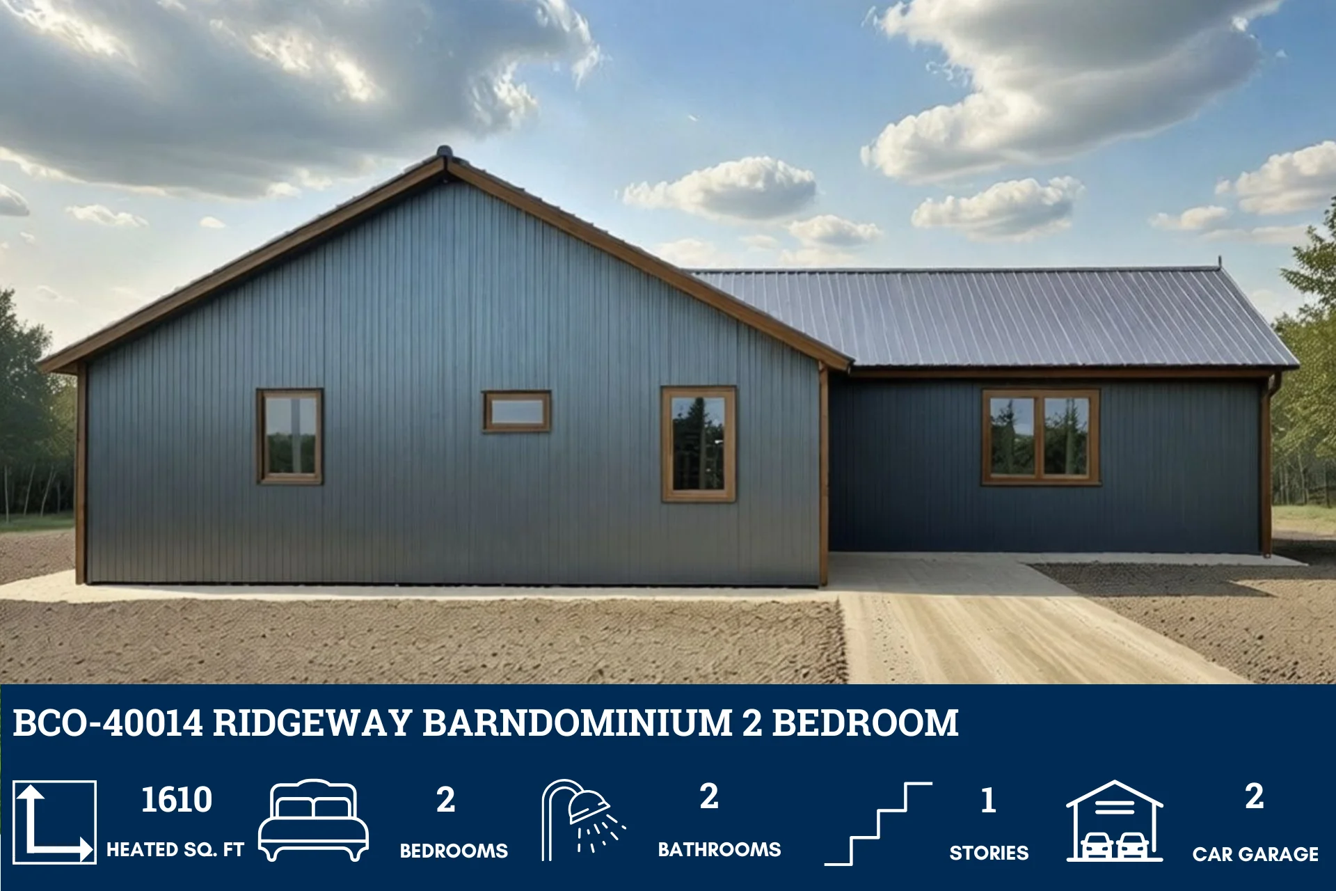 BCO-40014 Ridgeway Barndominium House Plan - Image 4