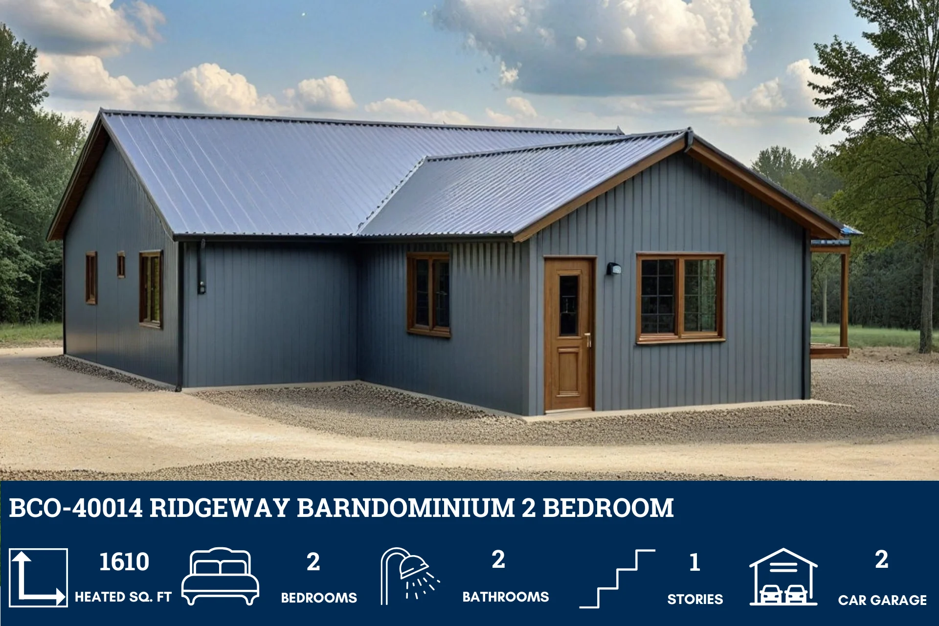 BCO-40014 Ridgeway Barndominium House Plan - Image 5