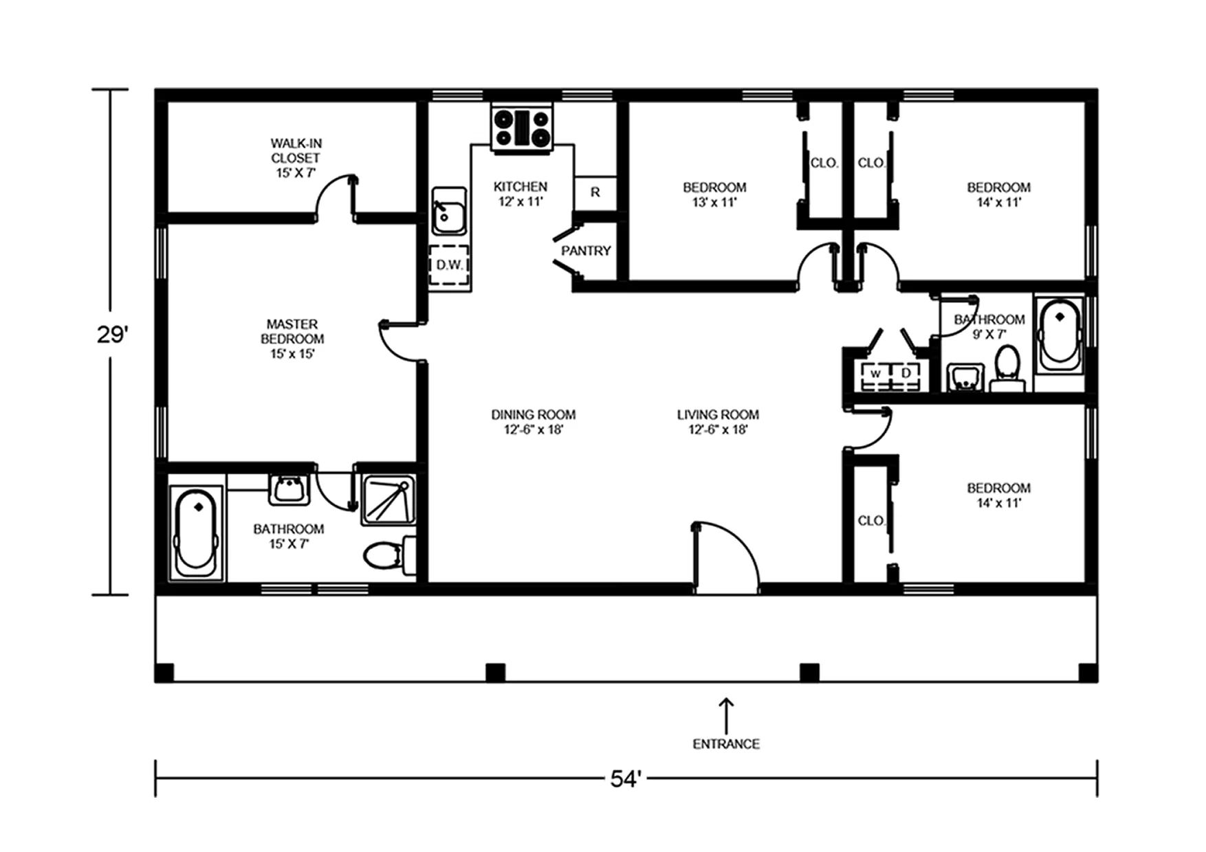 BCO-40016 Barndominium House Plan - Image 2