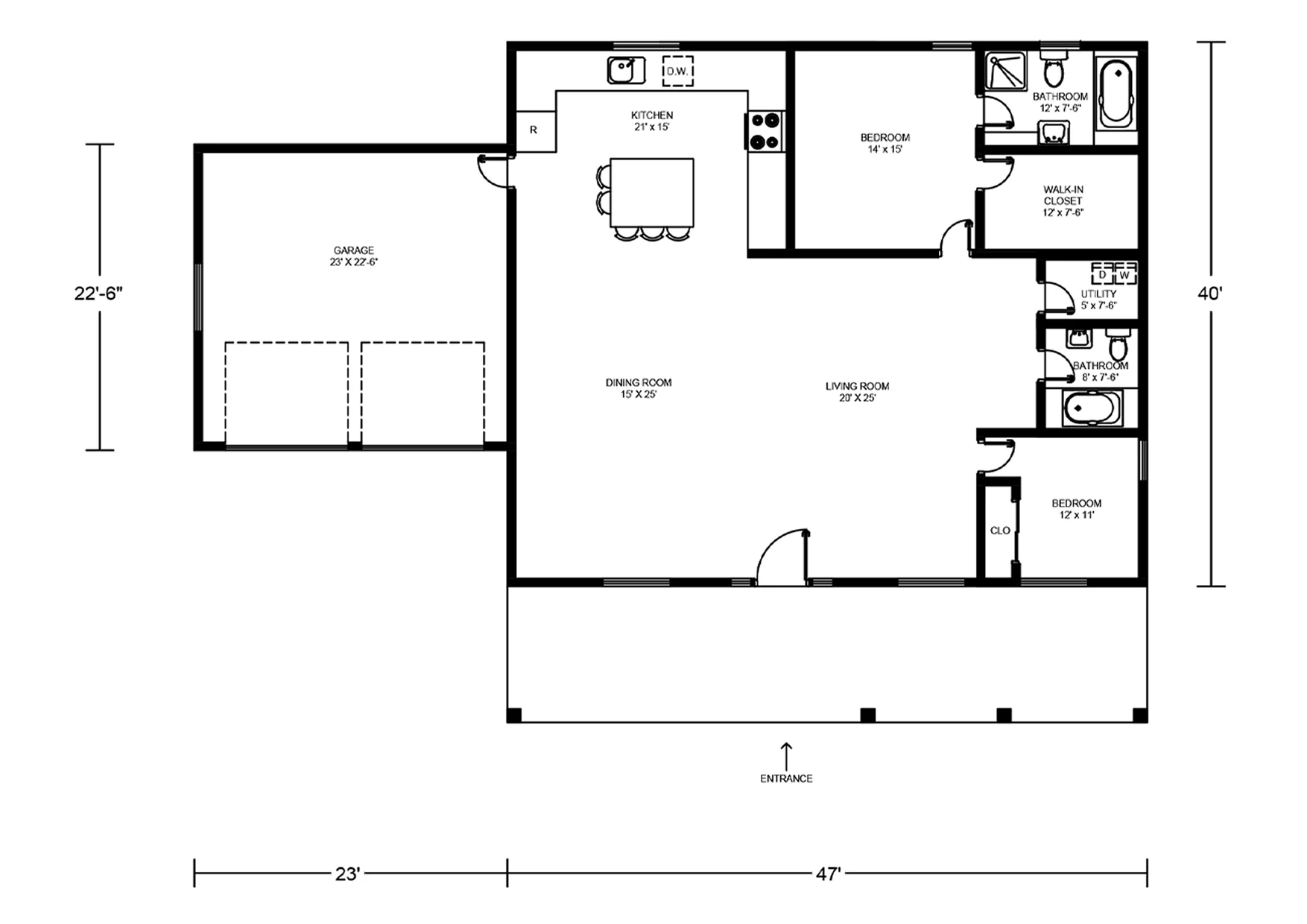 BCO-40017 Barndominium House Plan - Image 2