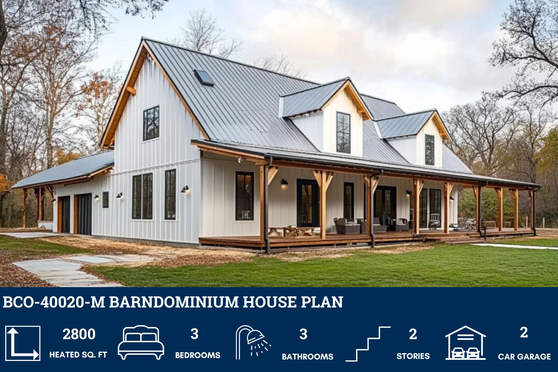 BCO-40020-M Barndominium House Plan - Image 2