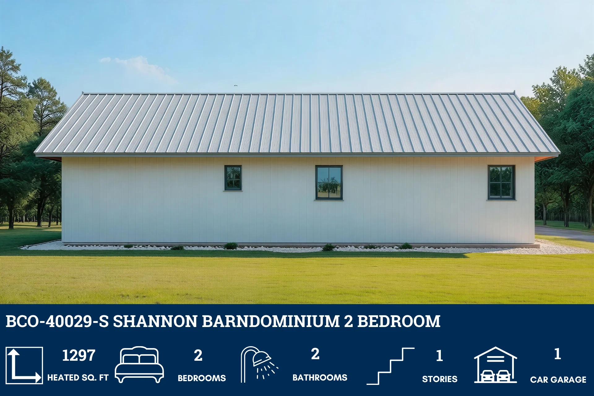 BCO-40029-S Shannon Barndominium House Plan - Image 3