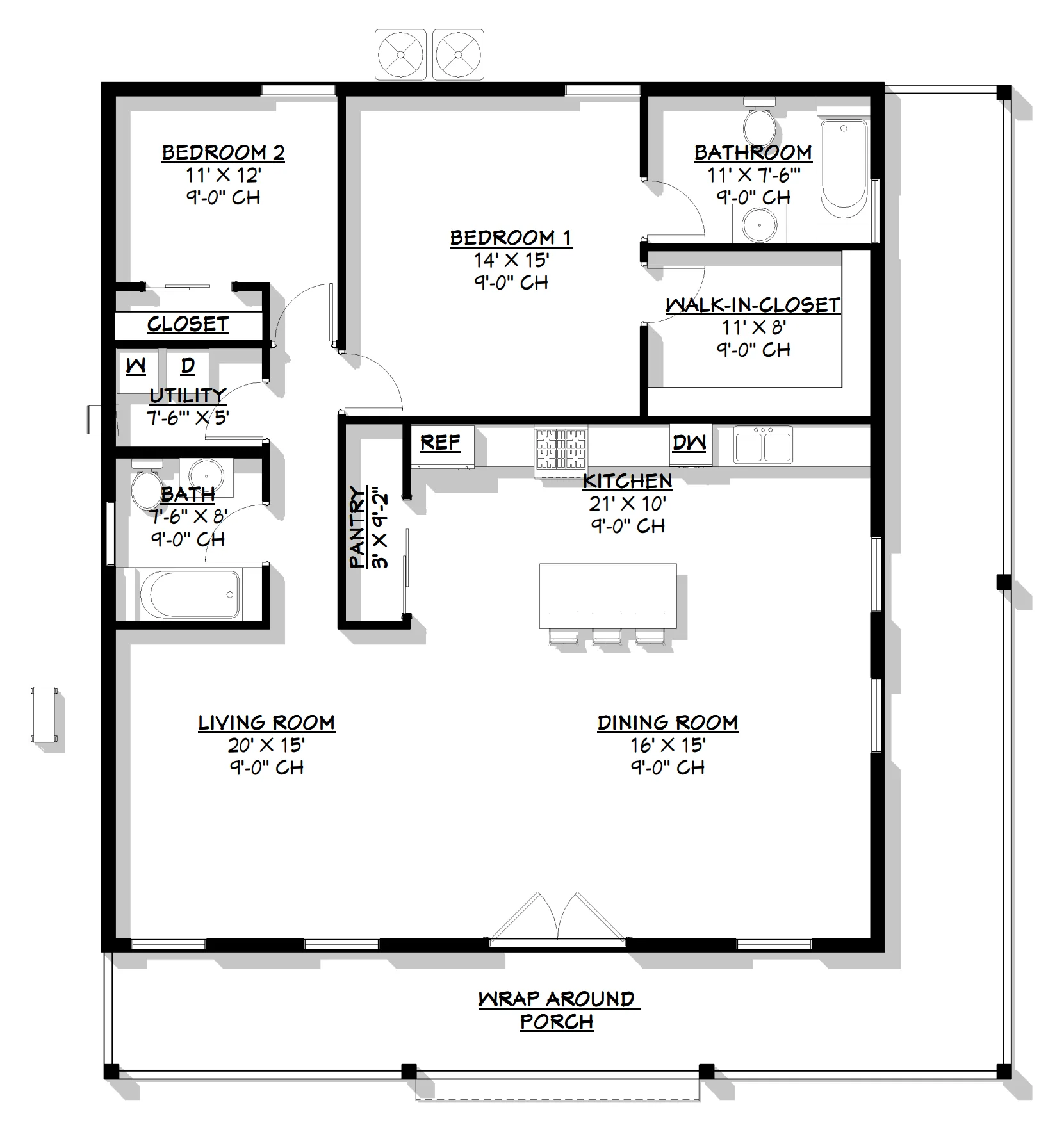 BCO-40036 Moose Barndominium House Plan - Image 10