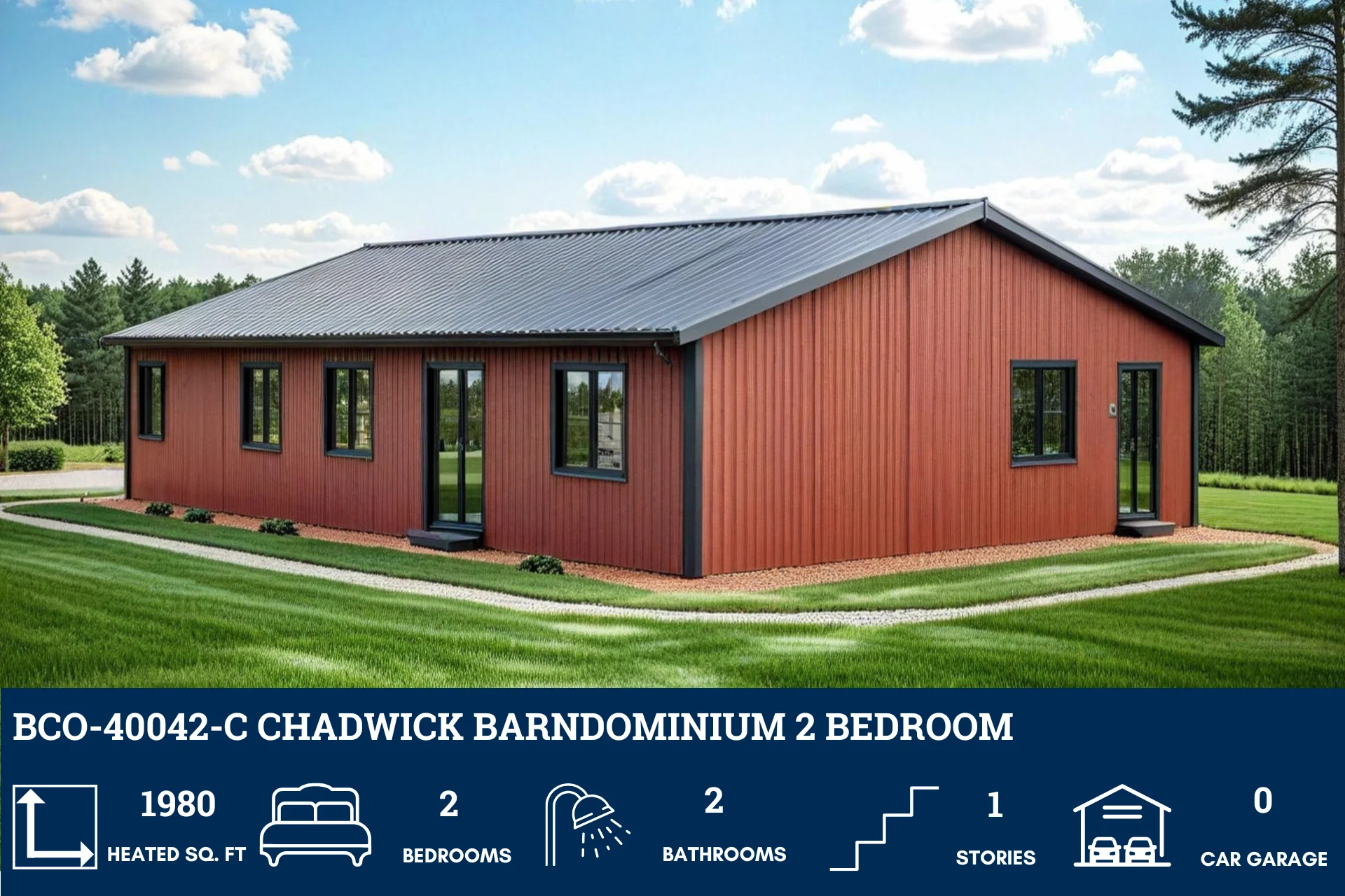 BCO-40042-C Chadwick Barndominium House Plan - Image 2