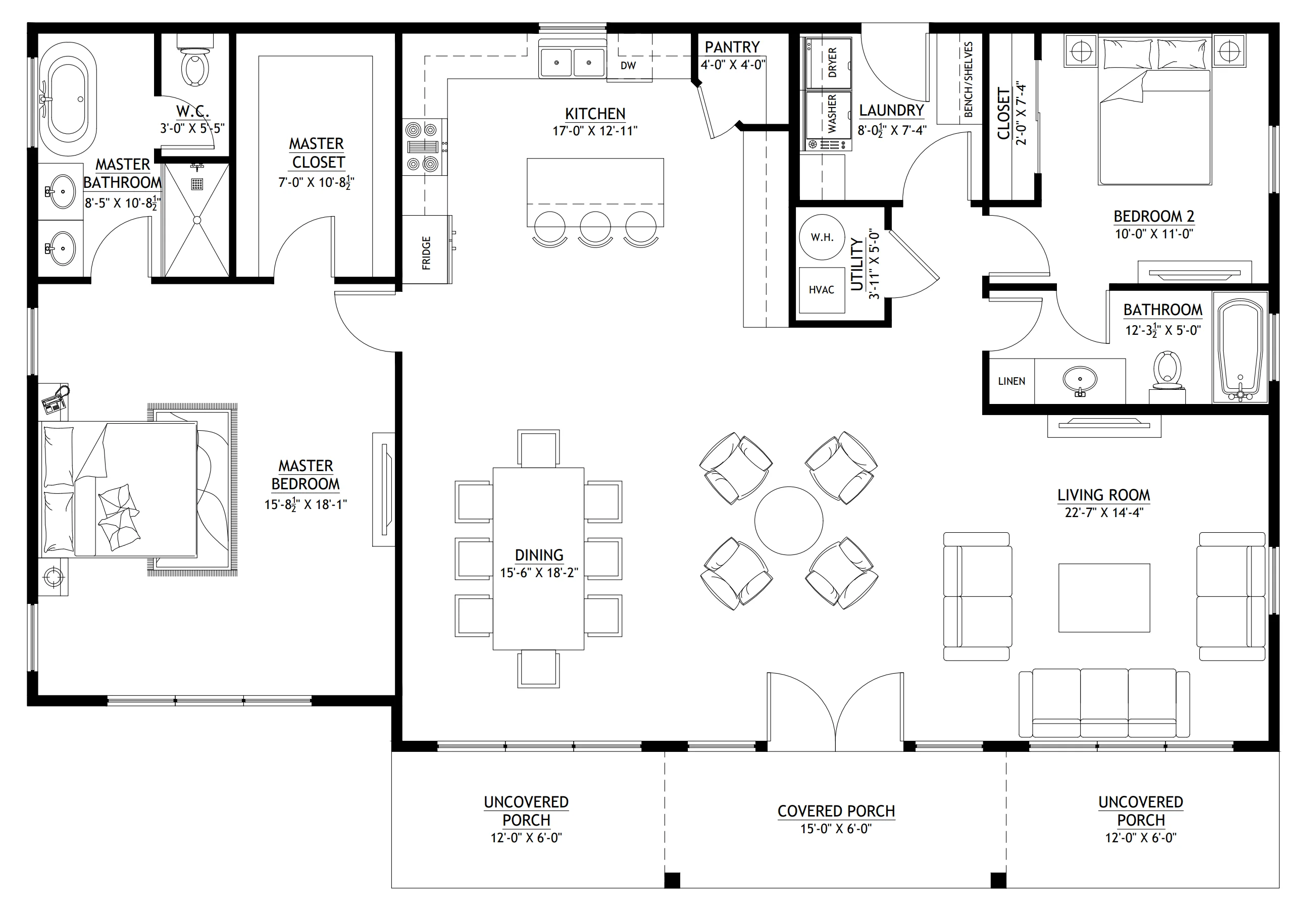 BCO-40042 Detlin Barndominium House Plan - Image 15