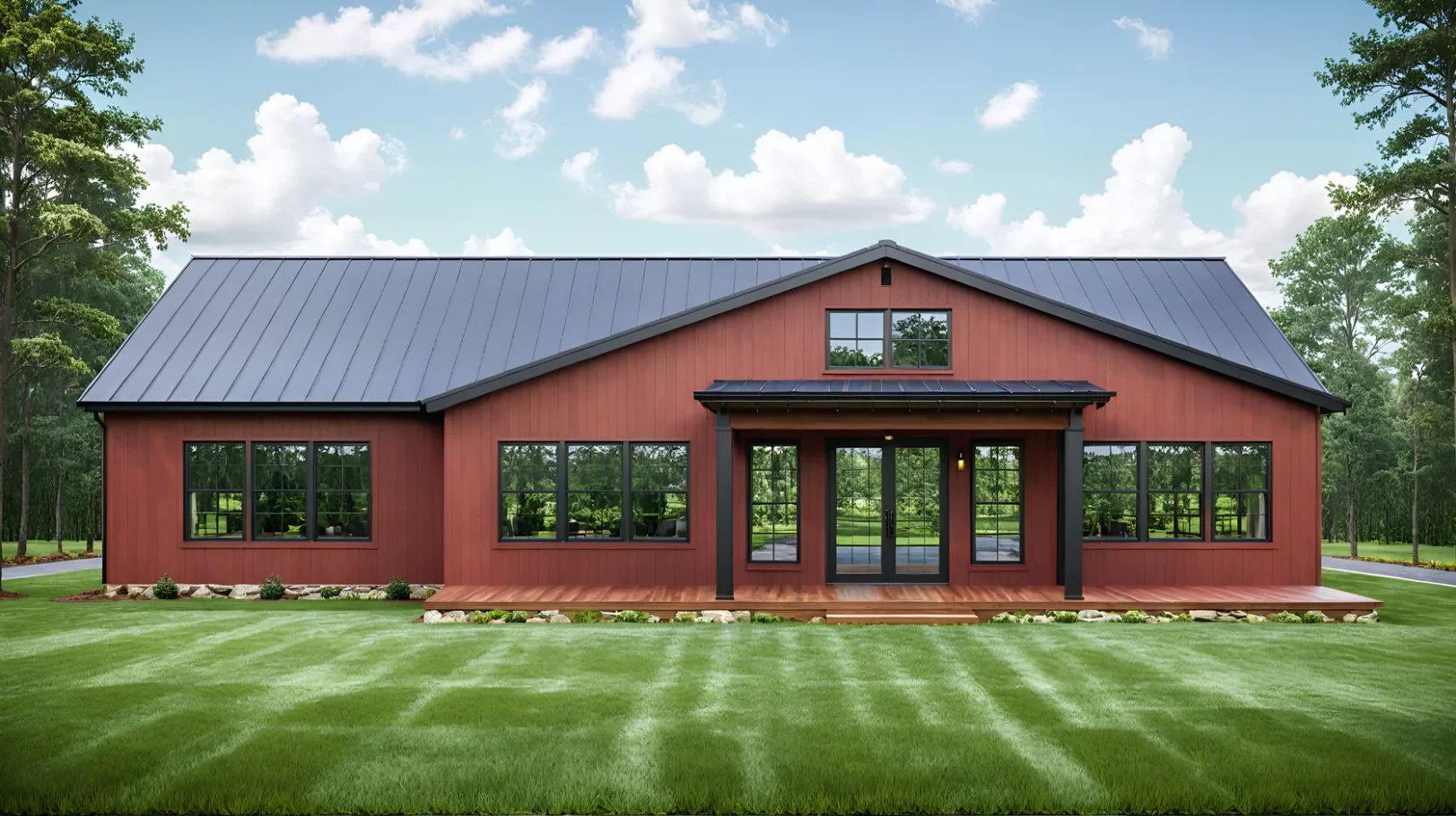BCO-40042 Detlin Barndominium House Plan - Image 6