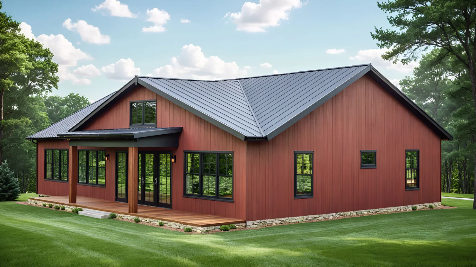 BCO-40042 Detlin Barndominium House Plan - Image 7