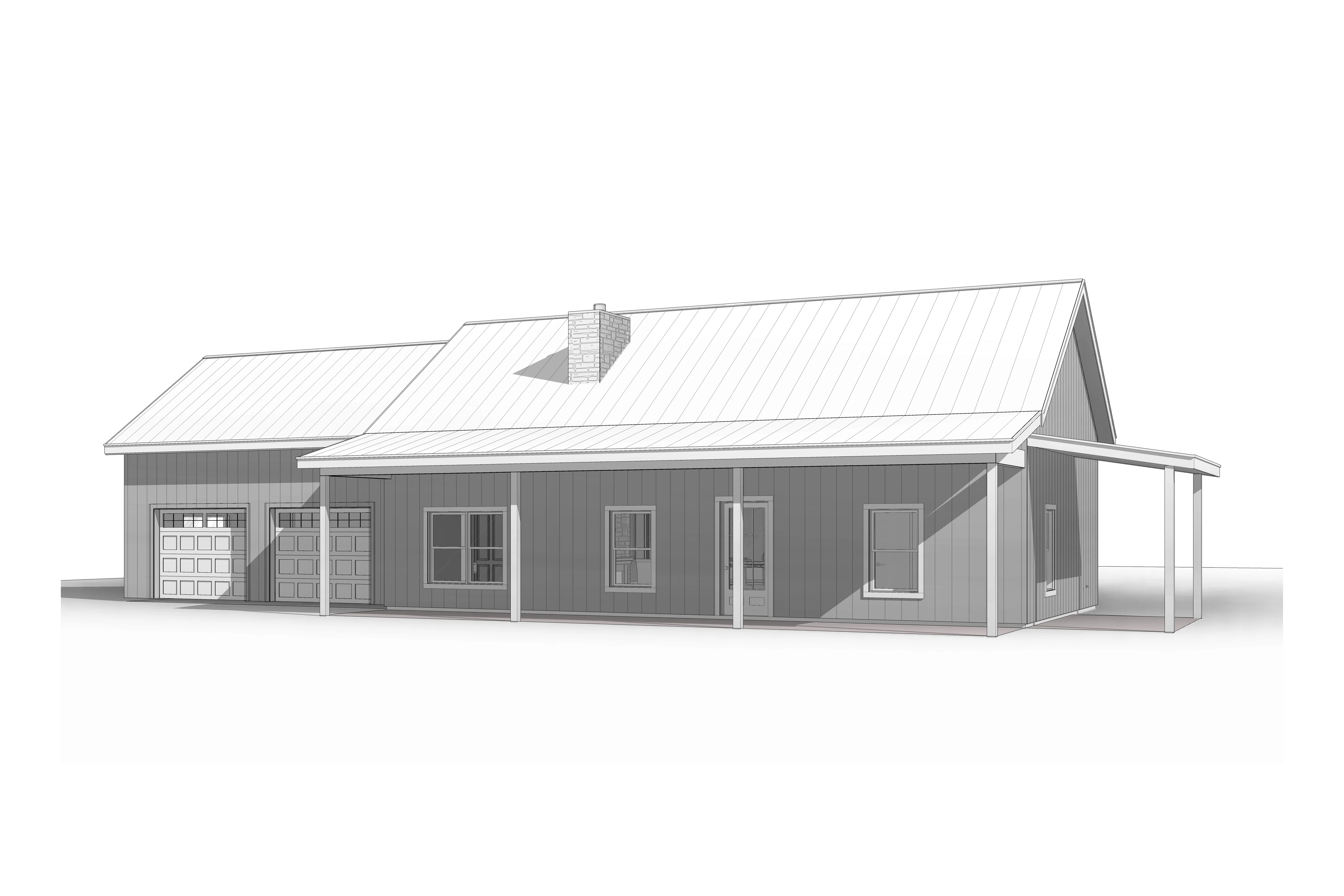 BCO-40044-2 Rustwood Barndominium House Plan - Image 17