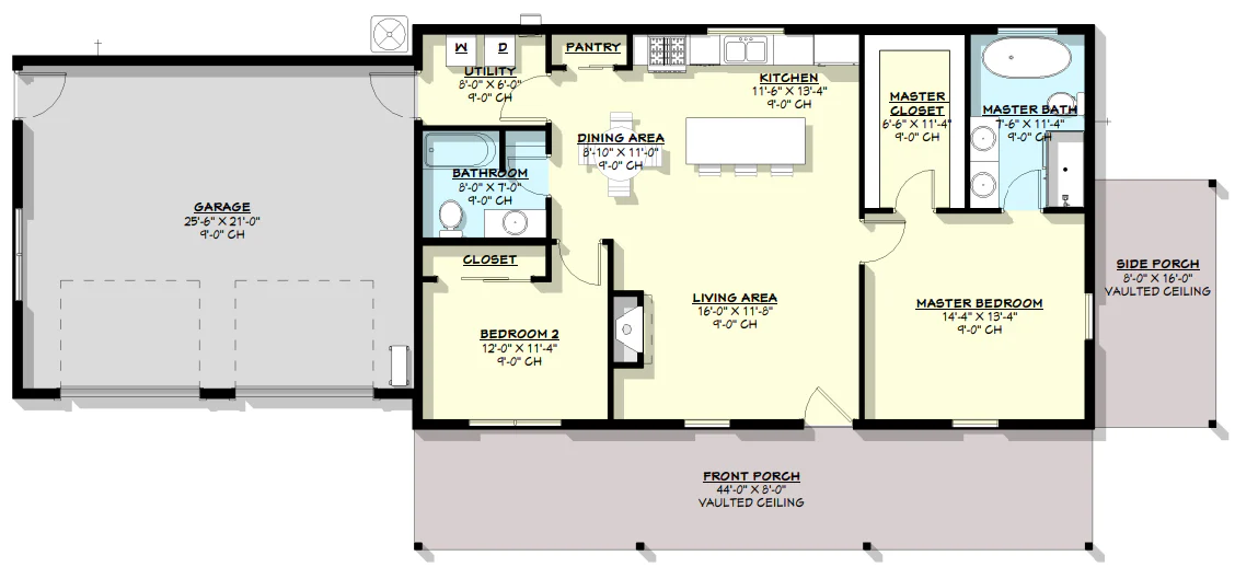 BCO-40044-2 Rustwood Barndominium House Plan - Image 18