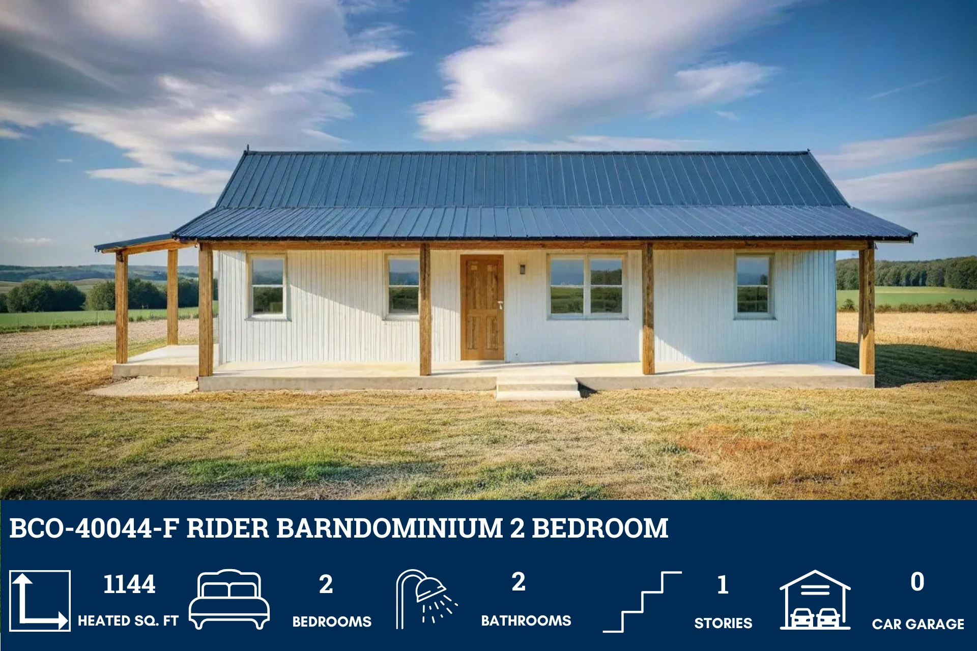 BCO-40044-F Rider Barndominium House Plan - Image 2
