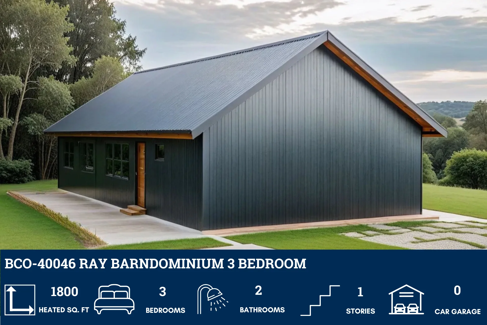 BCO-40046 Ray Barndominium House Plan - Image 6