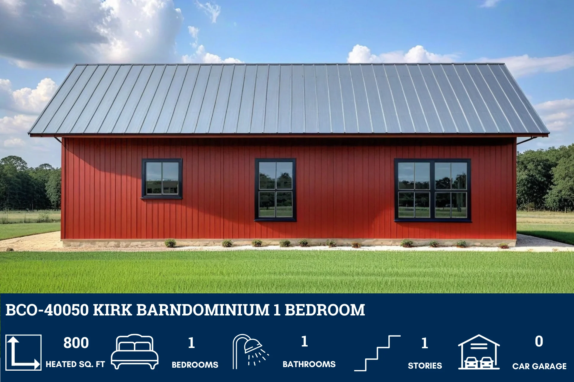BCO-40050 Kirk Barndominium House Plan - Image 4