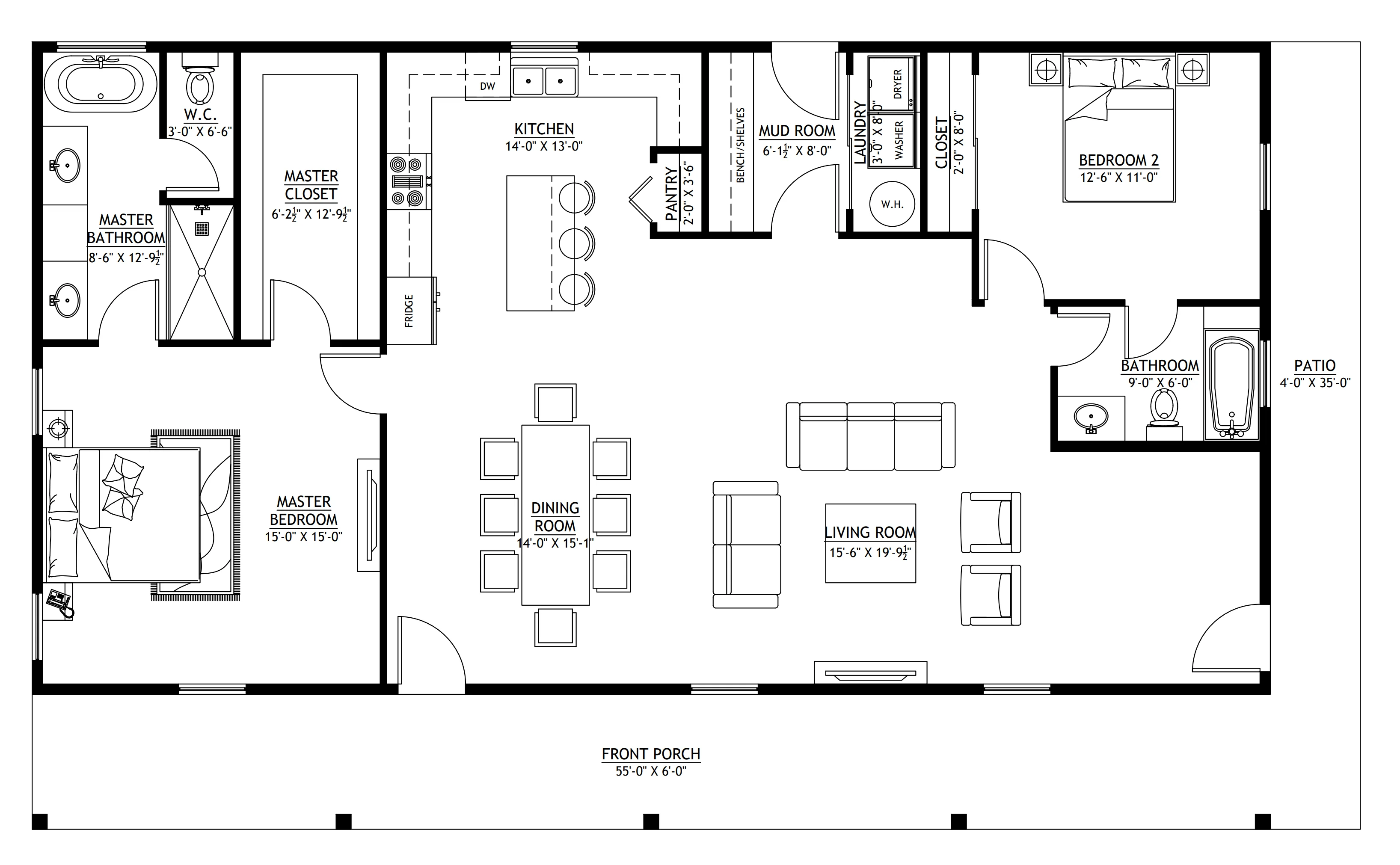 BCO-40051-M Martha Barndominium House Plan - Image 13