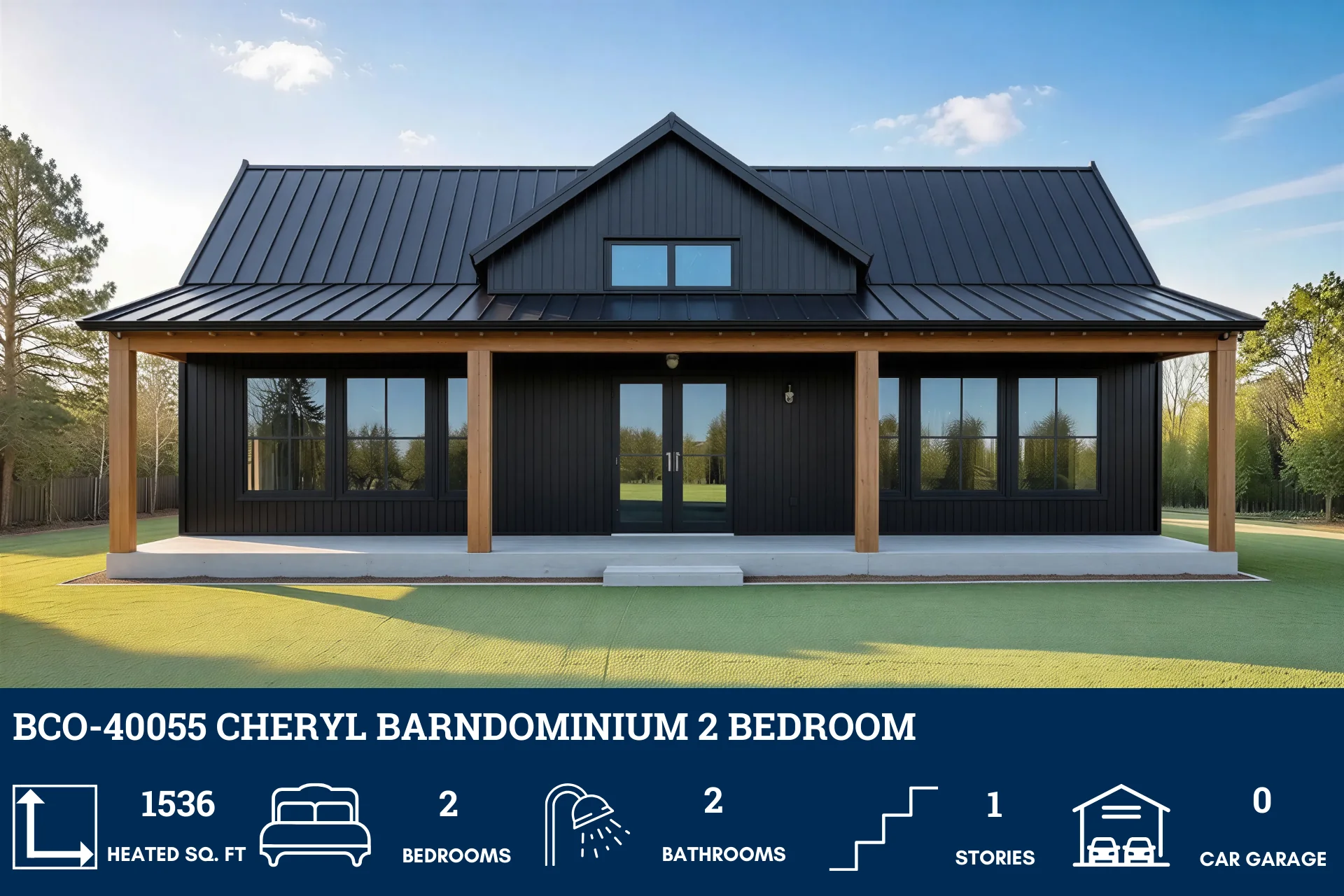 BCO-40055 Cheryl Barndominium House Plan - Image 3