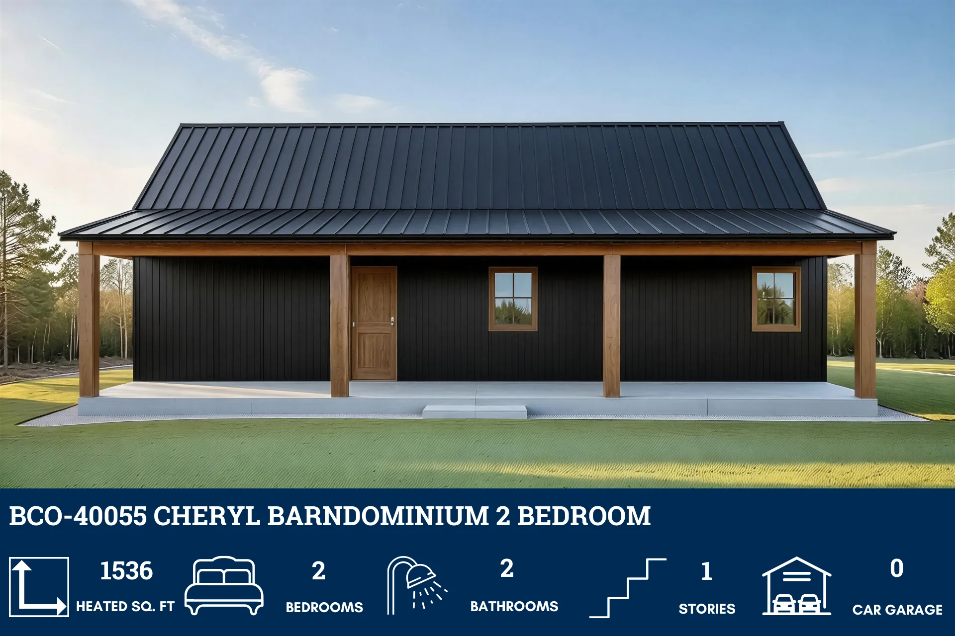 BCO-40055 Cheryl Barndominium House Plan - Image 4