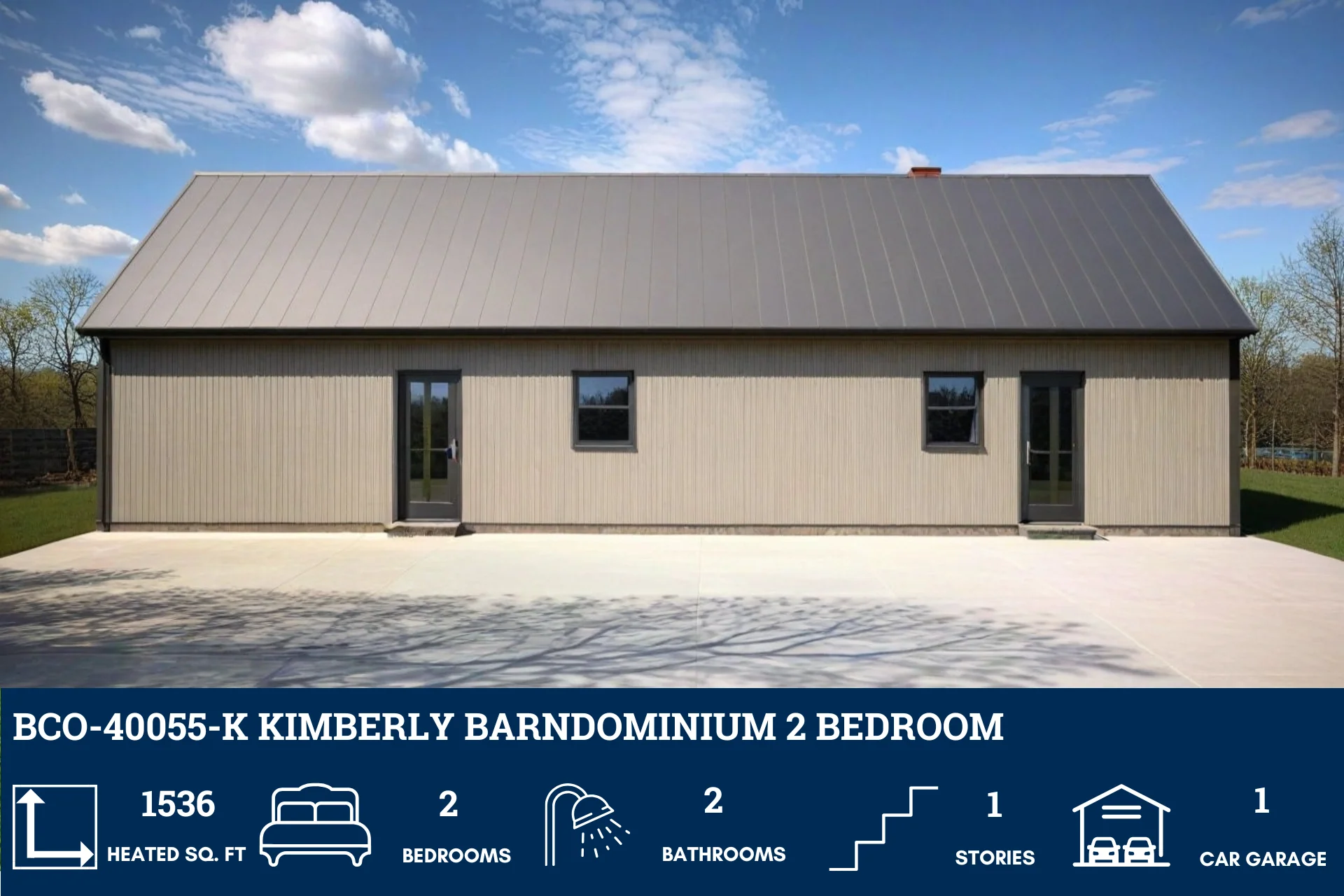 BCO-40055-K Kimberly Barndominium House Plan - Image 3